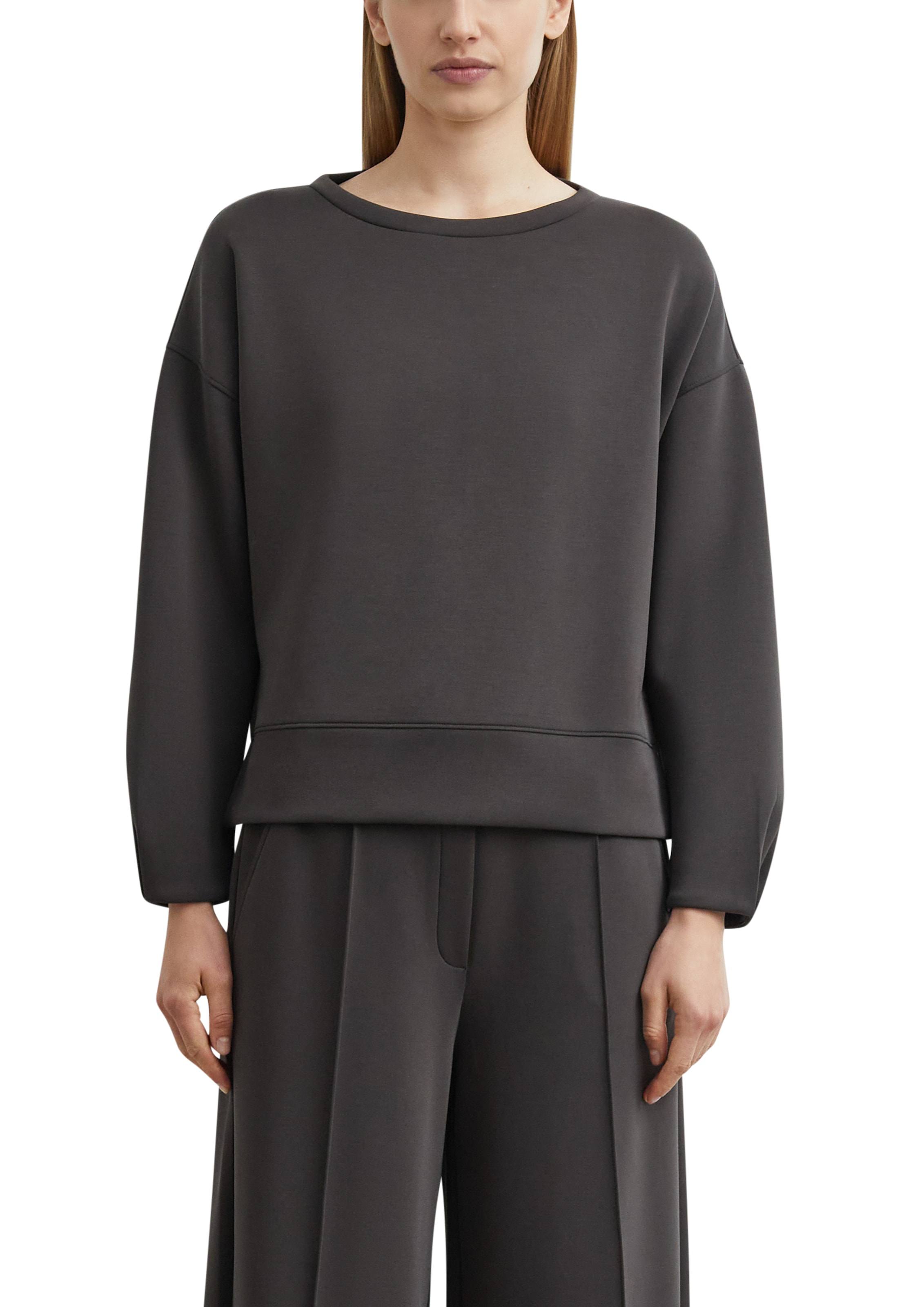 Image of Comma Sweatshirt, im Layer-Look, Materialmix, Regular Fit
