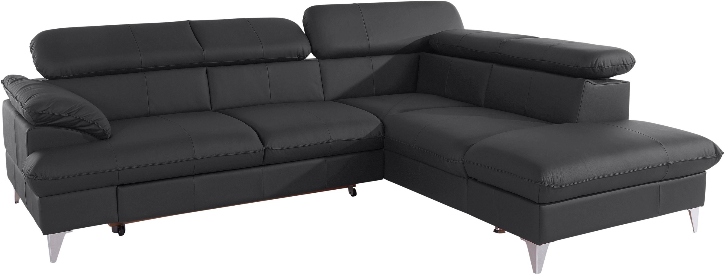 COTTA Ecksofa »Caluso L-Form«, mit Kopfteilverstellung, wahlweise mit Bettfunktion & Bettkasten