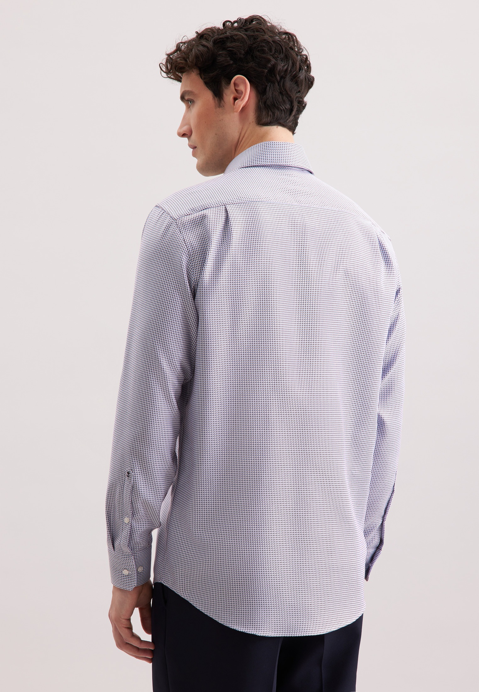 seidensticker Businesshemd »Schwarze Rose« Regular 1/1 Kentkragen Pepita