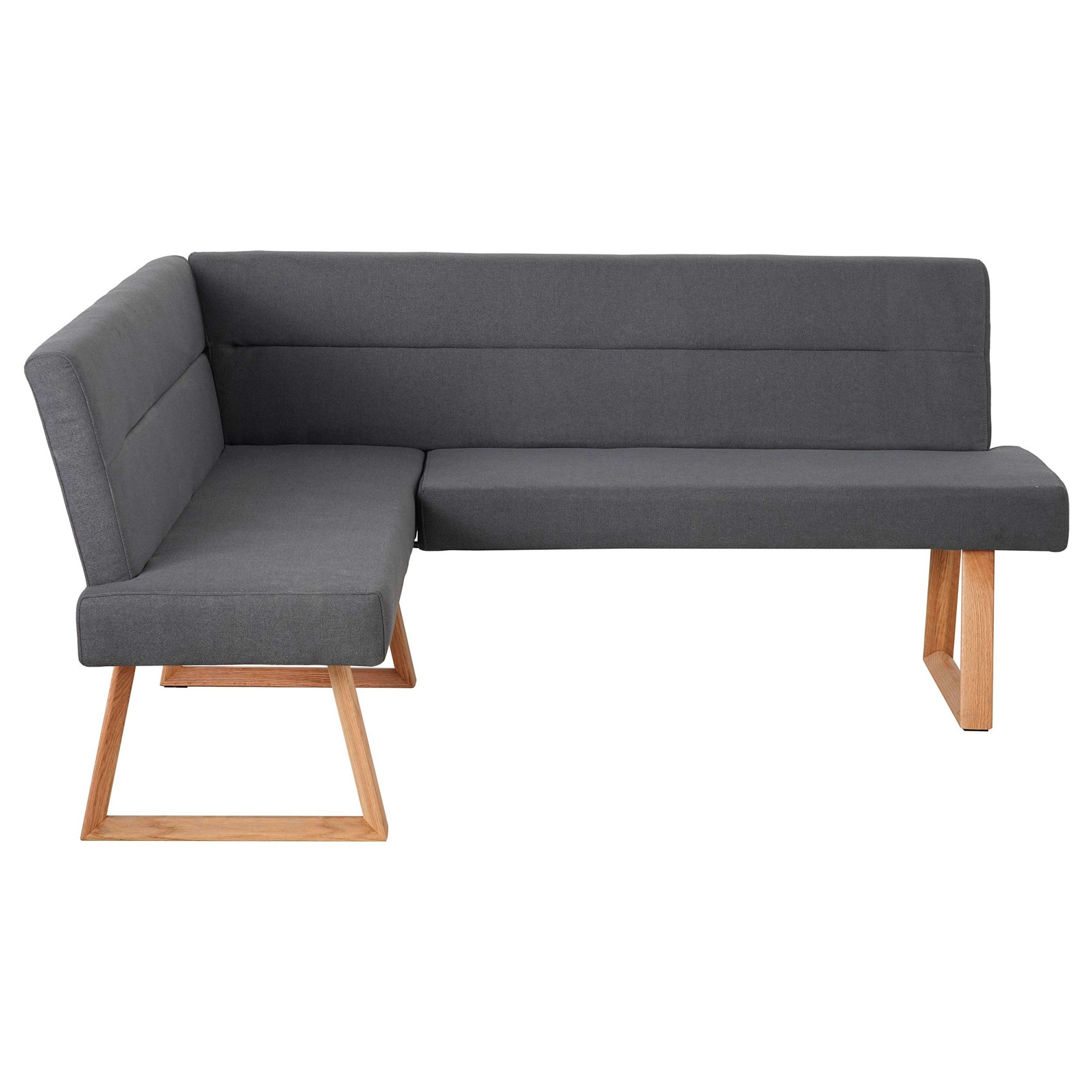 Image of GOODproduct Eckbank "Mellio" Beine aus massiver Eiche, pflegeleichtem Webstoff Bezug, Breite 190 cm
