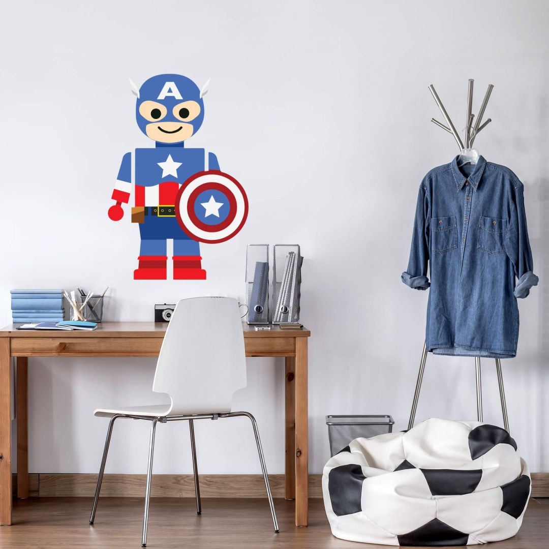 Image of Wall-Art Wandtattoo »Spielfigur Held Captain America«, (1 St.) bei Ackermann Versand Schweiz
