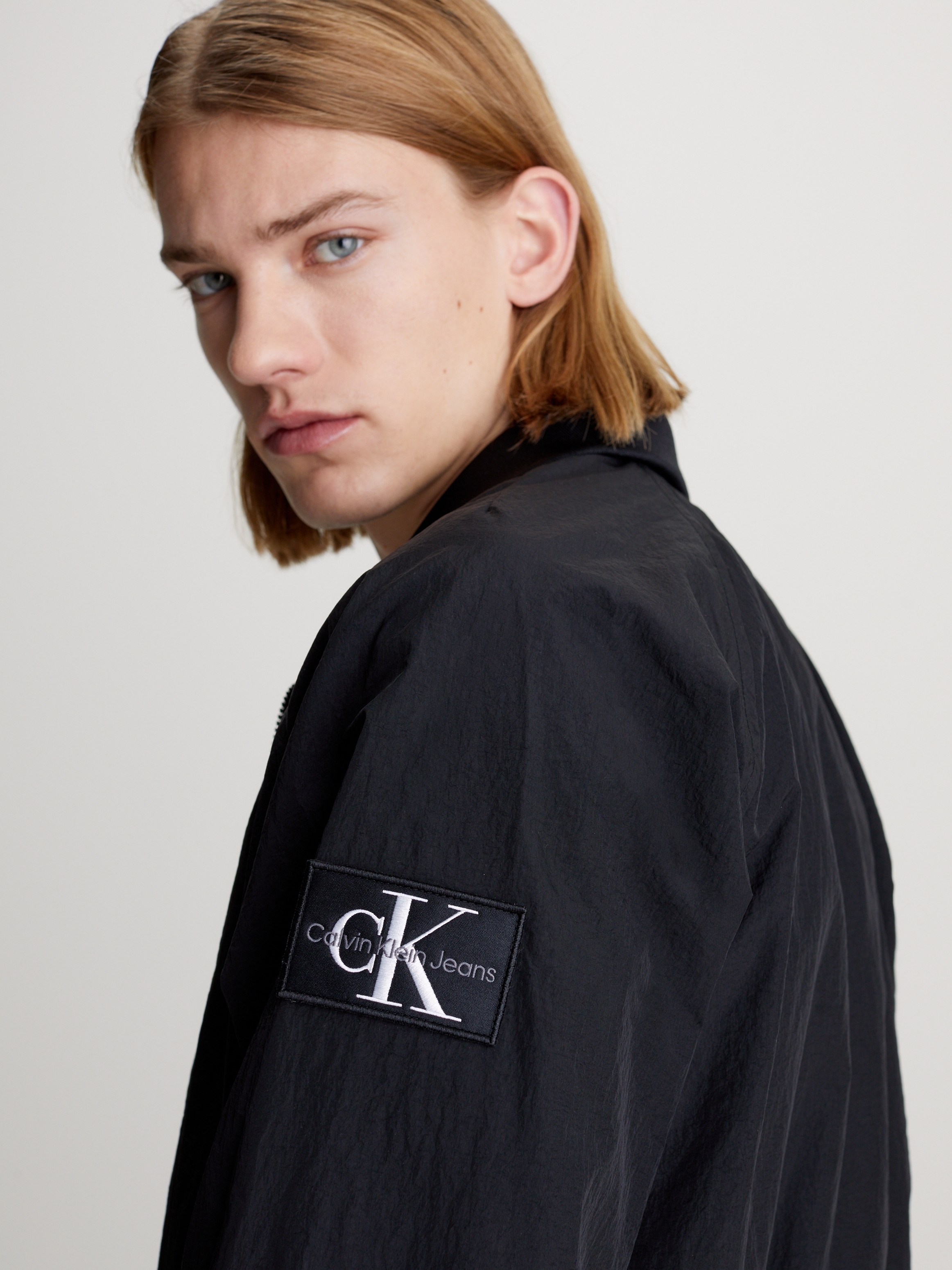 Calvin Klein Jeans Outdoorjacke »UNPADDED HARRINGTON«, mit Calvin Klein Logo-Badge