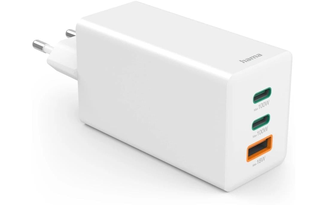 Hama USB-Ladegerät »Gan charger 1x USB-A 2x USB-C 100 W«
