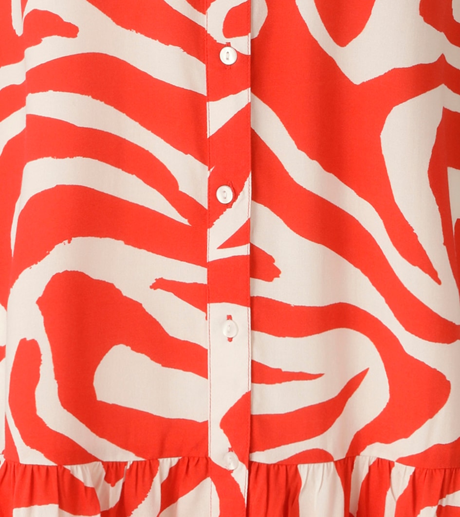 Aniston CASUAL Blusenkleid mit extravagantem, grafischen Druck - NEUE KOLLEKTION