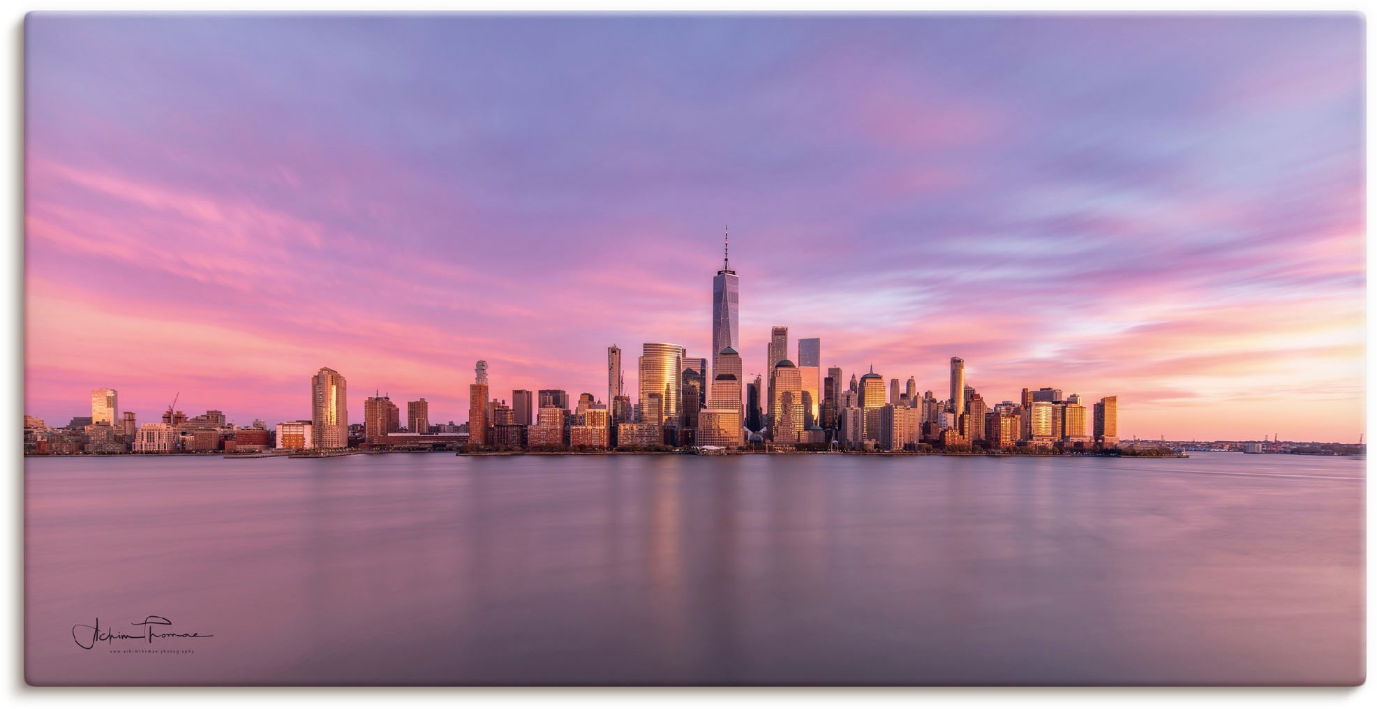 Image of Artland Wandbild »Manhattan Skyline«, New York, (1 St.), in vielen Grössen & Produktarten - Alubild / Outdoorbild für den Aussenbereich, Leinwandbild, Poster, Wandaufkleber / Wandtattoo auch für Badezimmer geeignet bei Ackermann Versand Schweiz
