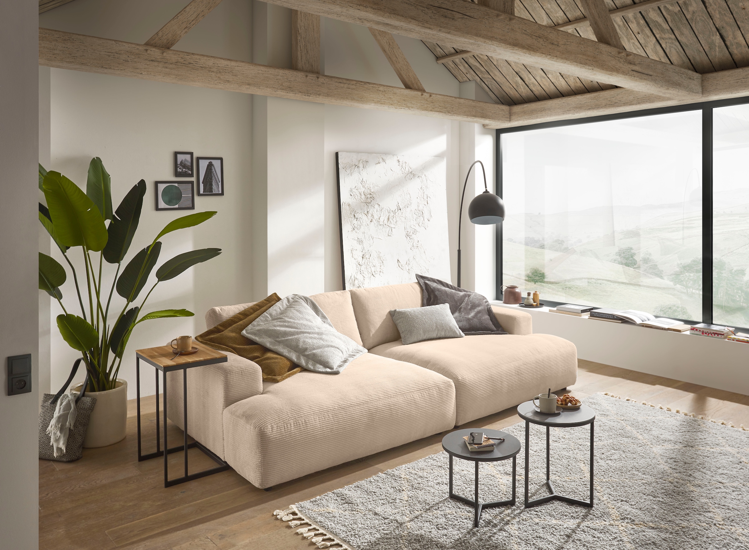 Musterring Loungesofa »Lucia Big Sofa, bequem, Mega-Sitzfläche, Cord Bezug, viel Platz« Cord-Bezug, Breite 292 cm