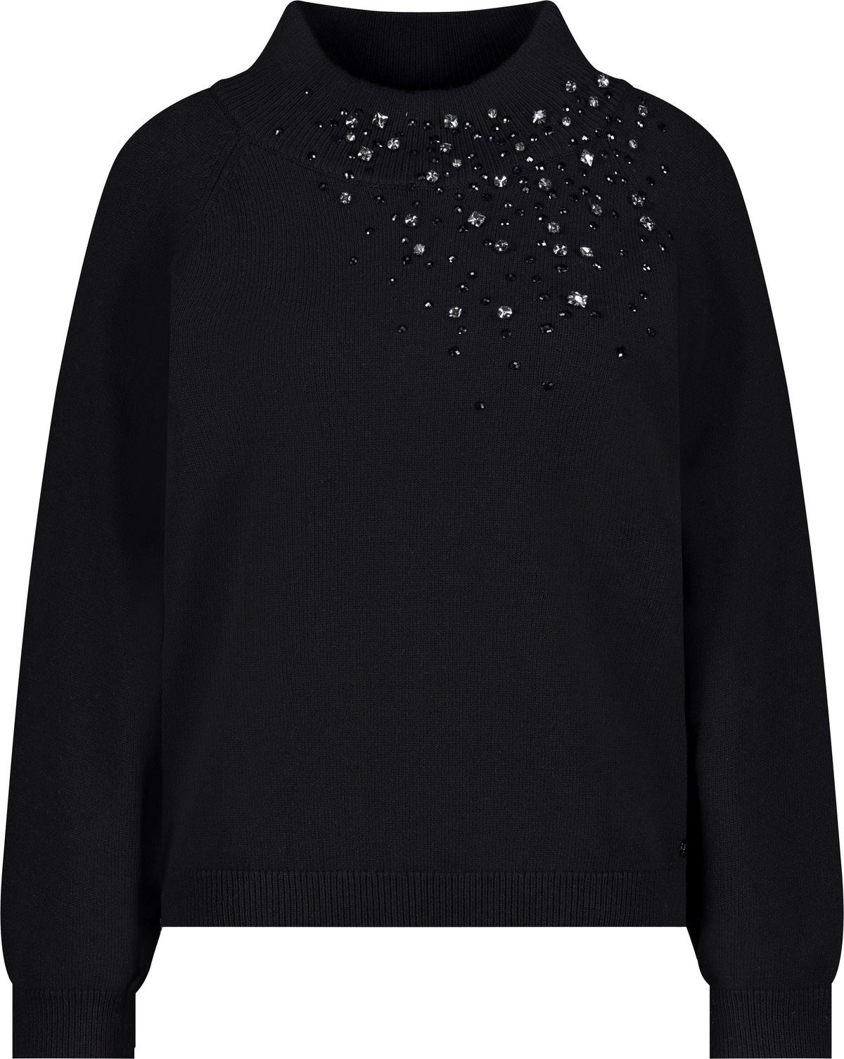 Monari Pull en tricot »Pullover Schmucksteine« Regular fit mit Stehkragen