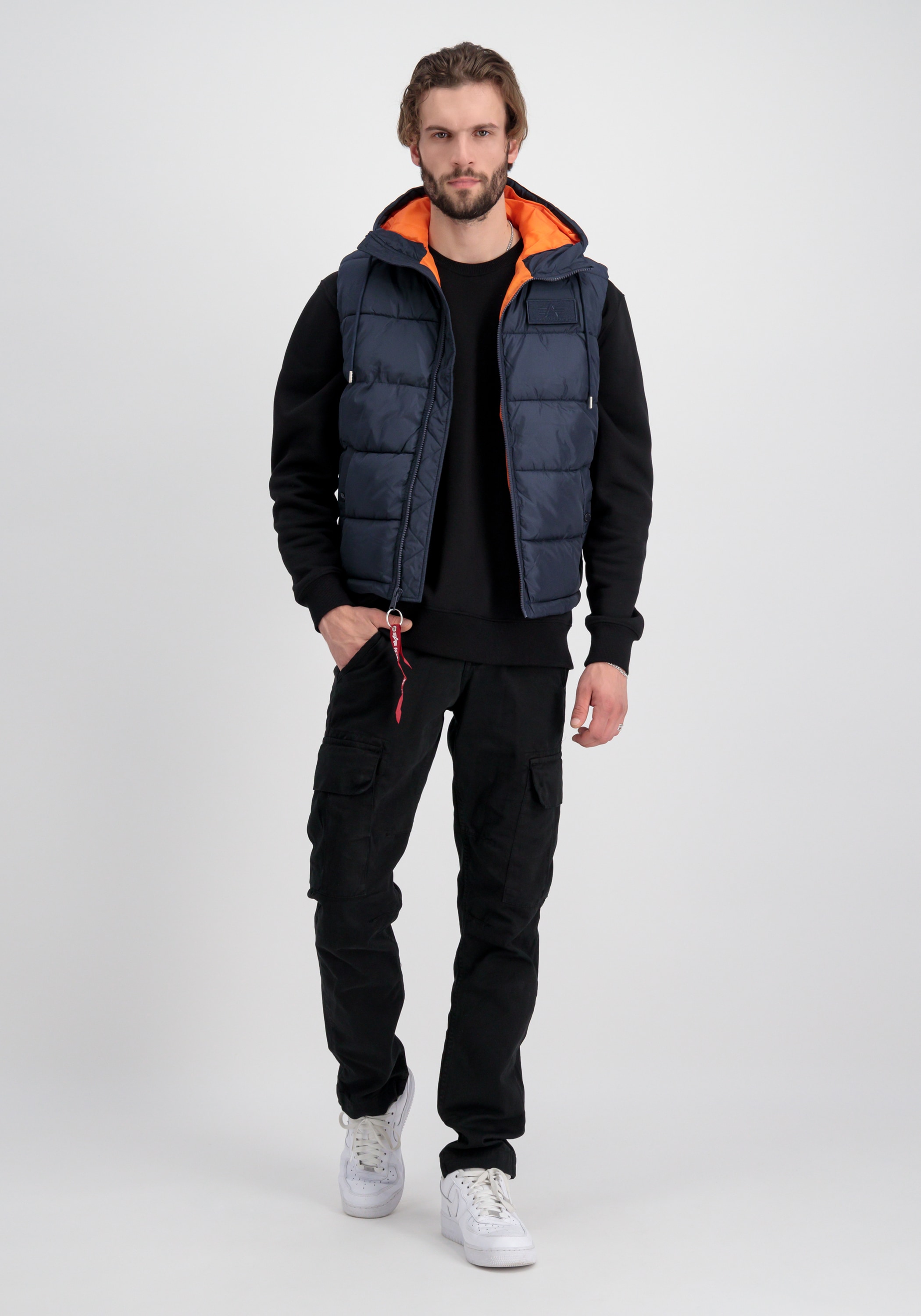 Alpha Industries Blouson »Alpha Industries Men - Vests Hooded Puffer Vest FD«