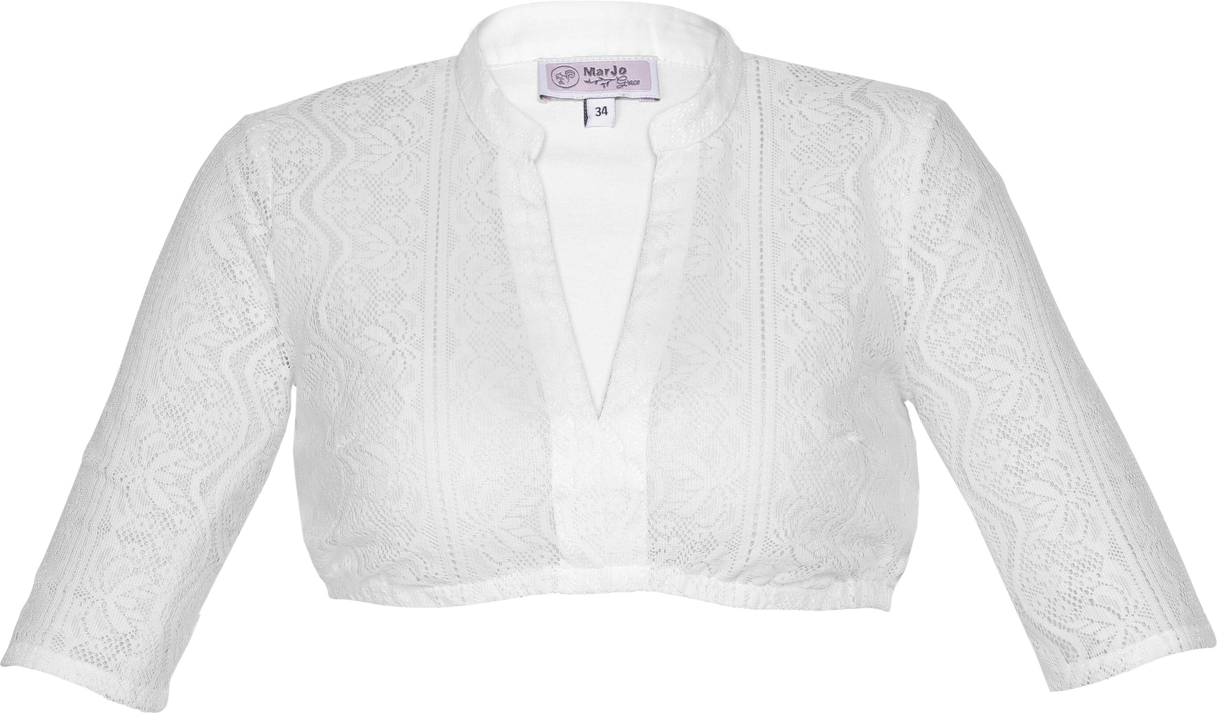 Image of MarJo Dirndlbluse, Damen, Vorderteil aus zarter Spitze bei Ackermann Versand Schweiz