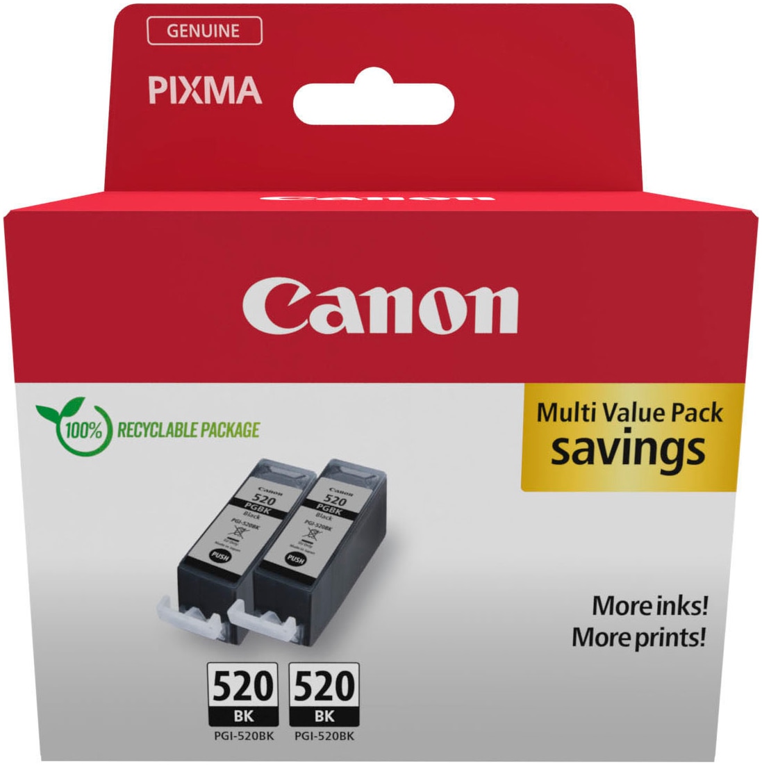 Canon Tintenpatrone »PGI-520BK (Doppelpack)«