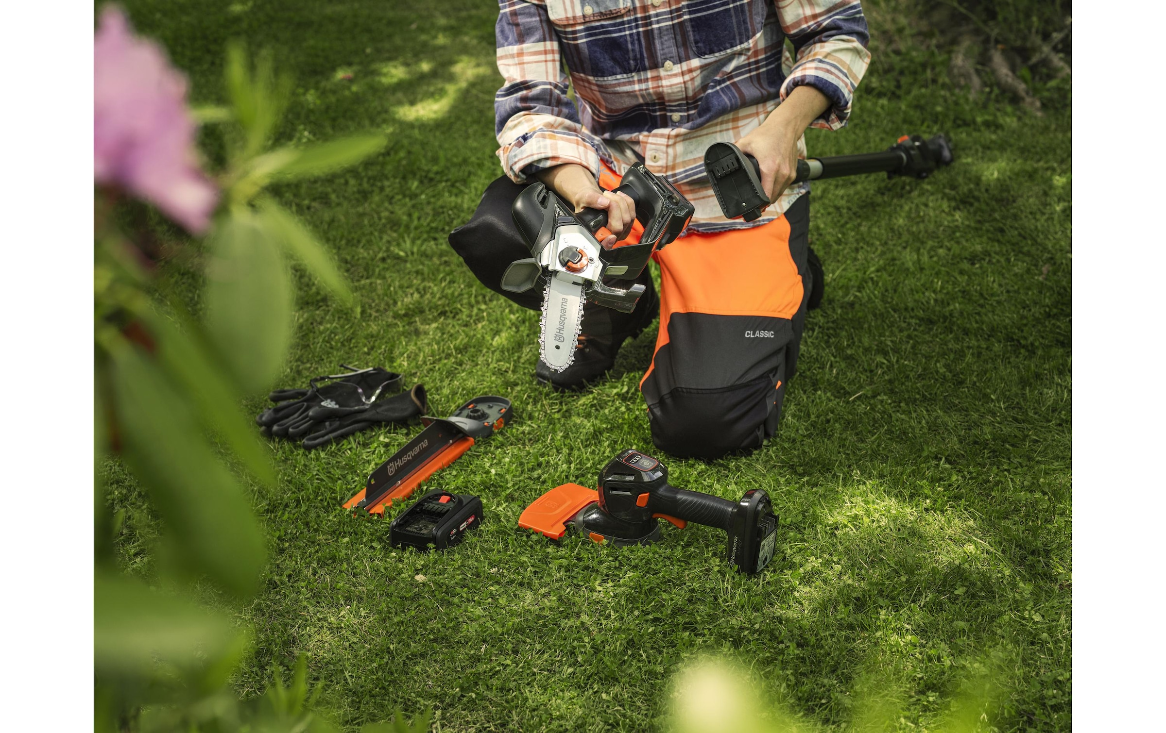 Husqvarna Akku-Kettensäge »Aspire P8X-P4A mit Akku und Ladegerät«