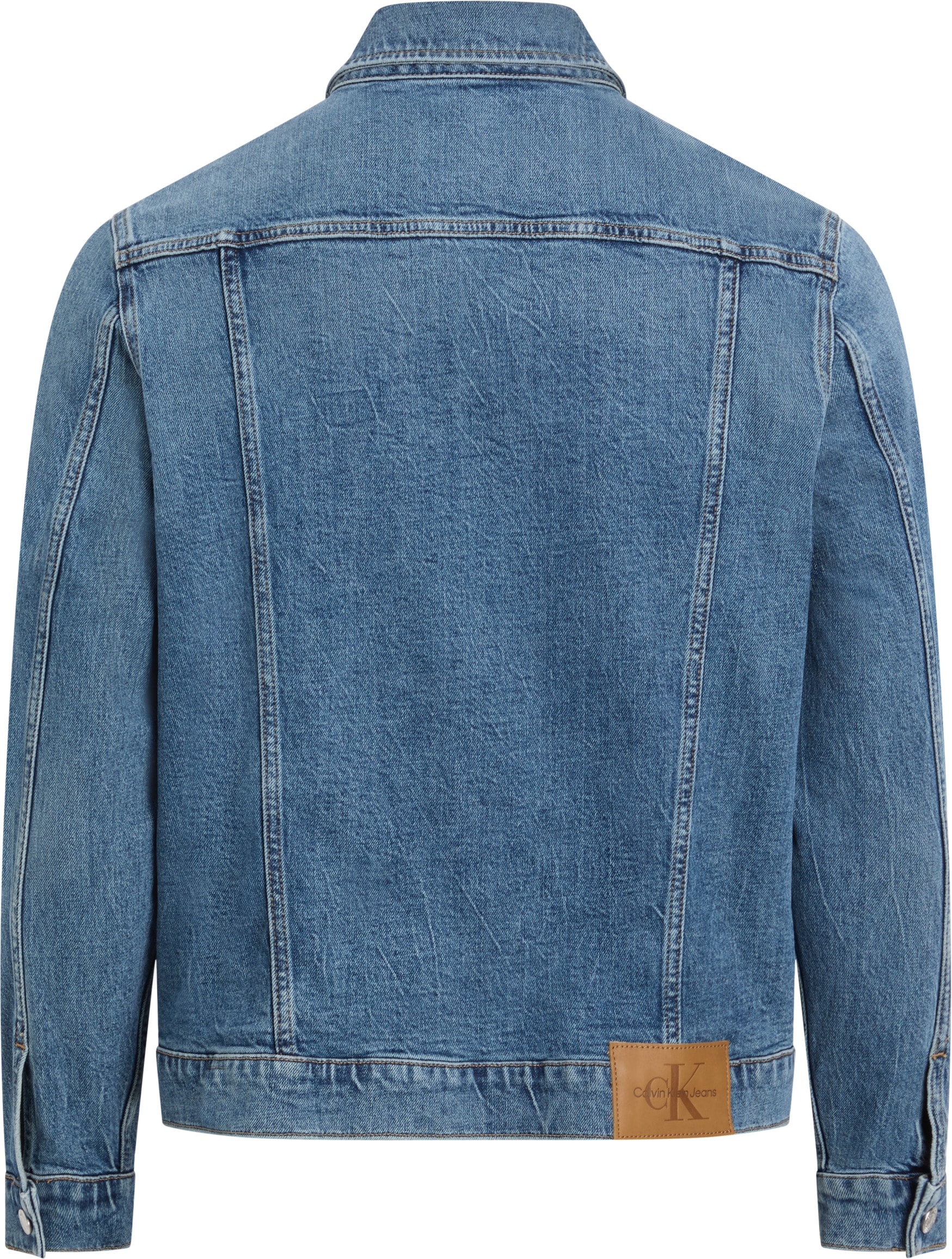 Calvin Klein Jeans Jeansjacke »SLIM DENIM JACKET«, in dunkelblauer Waschung