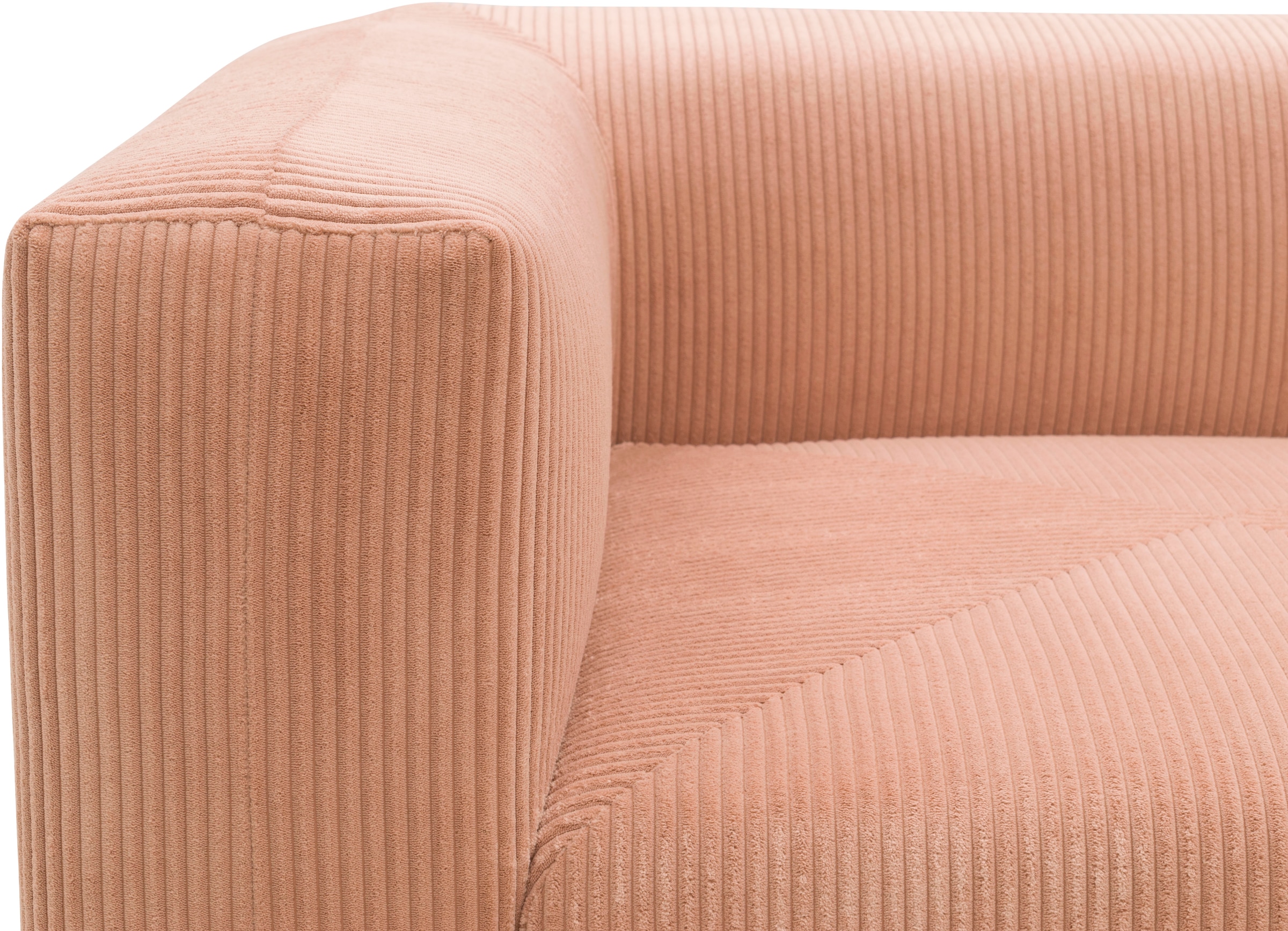 RAUM.ID Ecksofa »Gerrid L-Form«, Cord, Modulsofa, bestehend aus 2 Eckelementen + 1 Hocker