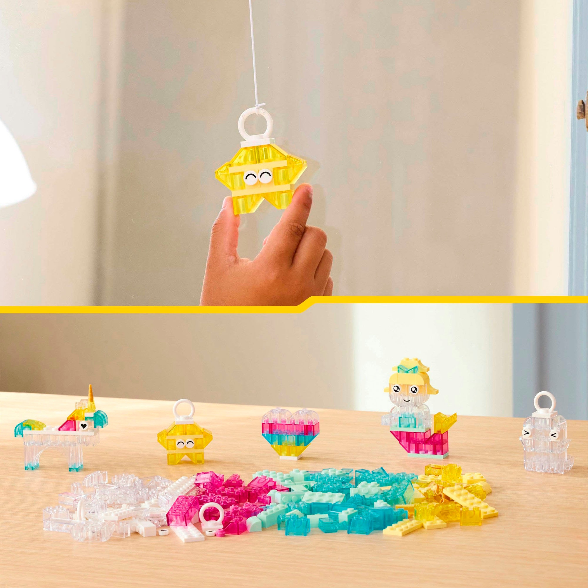 LEGO® Pions de construction »Zauberbox mit durchsichtigen Steinen (11040), LEGO® Classic« Made in Europe