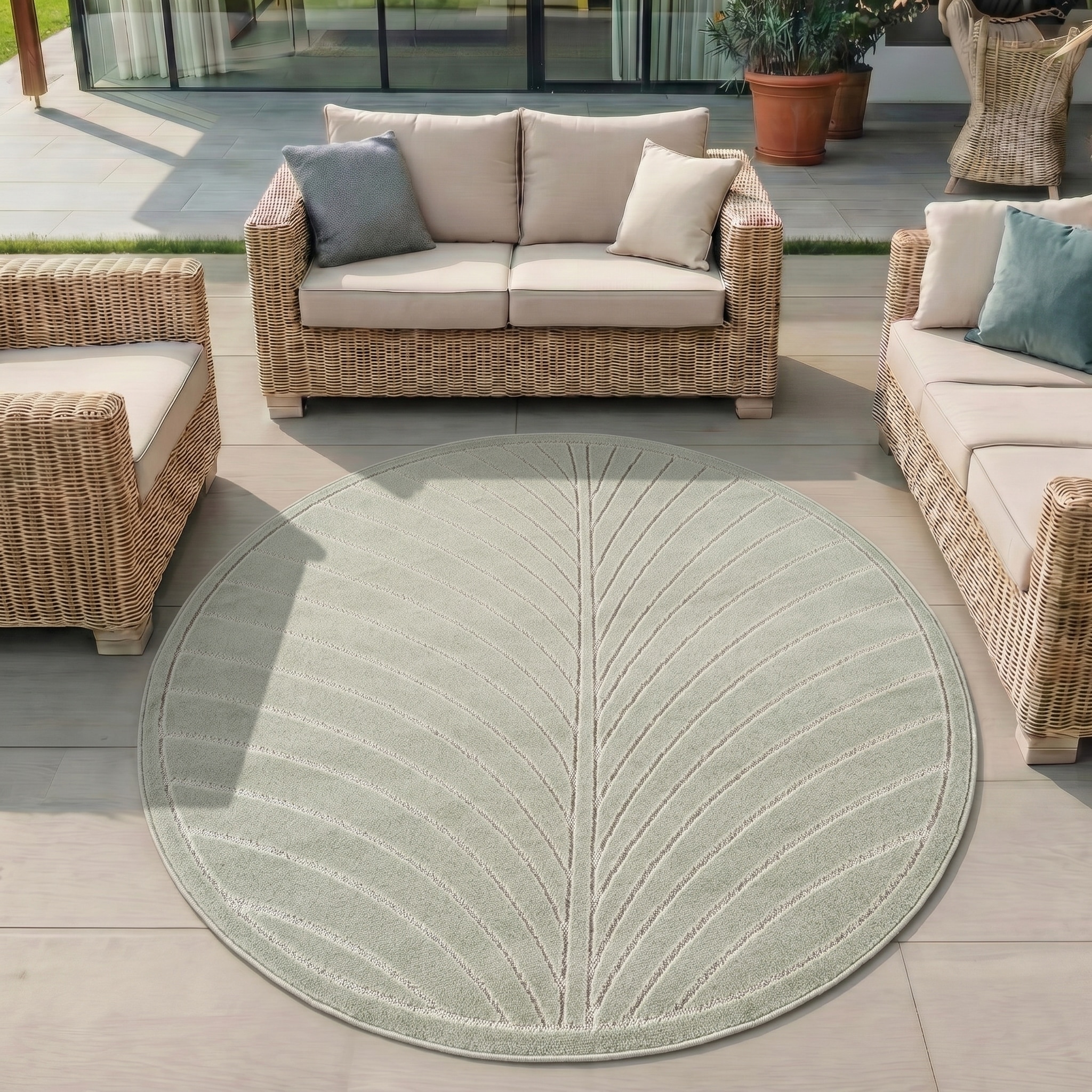 Image of Ayyildiz Teppiche Outdoorteppich "NOVA 1204, auch als Läufer und Rund" rund 8 mm Höhe Material aus schmutzabweisendem Polypropylen, In-/Outdoor geeignet
