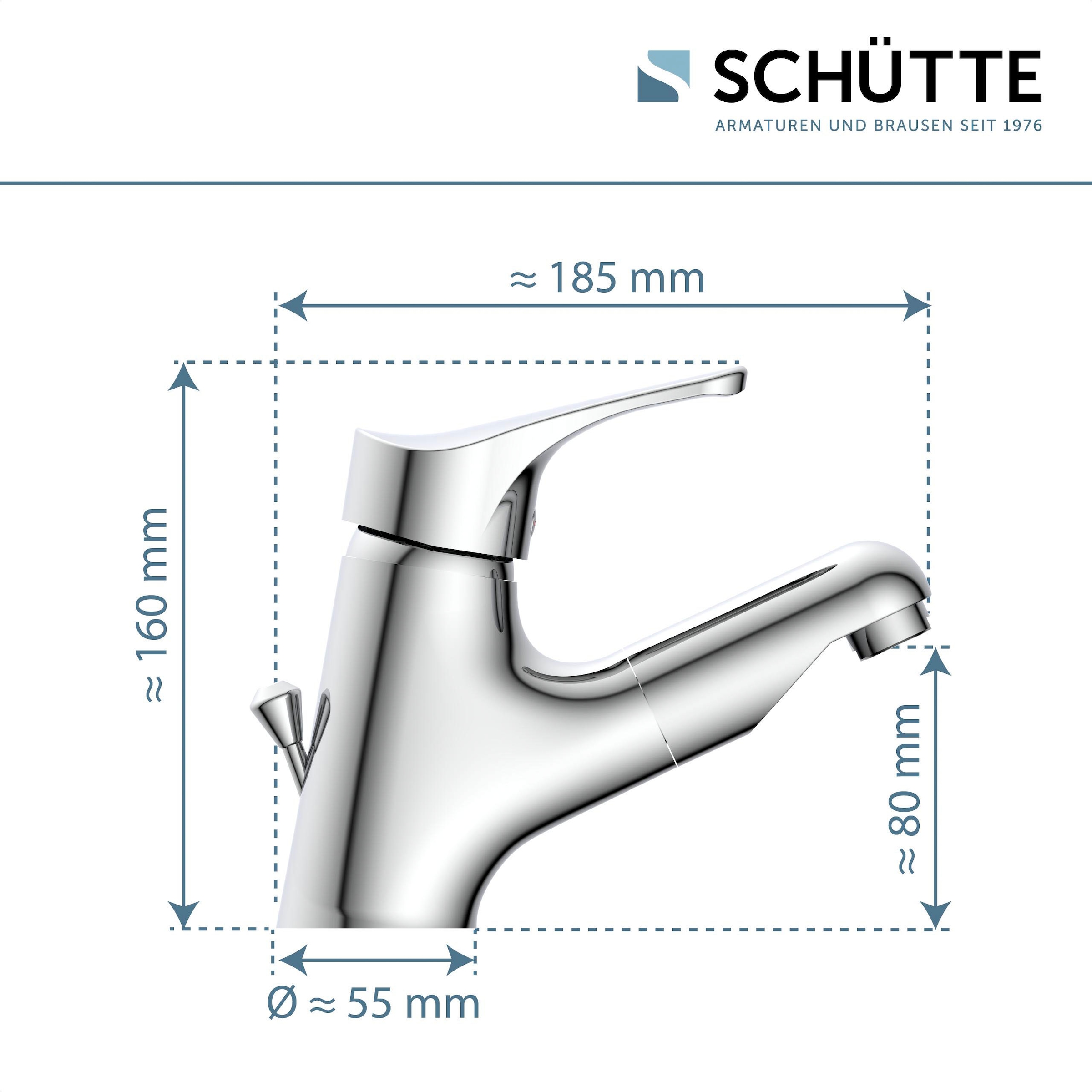 Schütte Robinet de lavabo »Attica« Ensemble,  avec douchette extractible et barre de traction, robinet, mitigeur