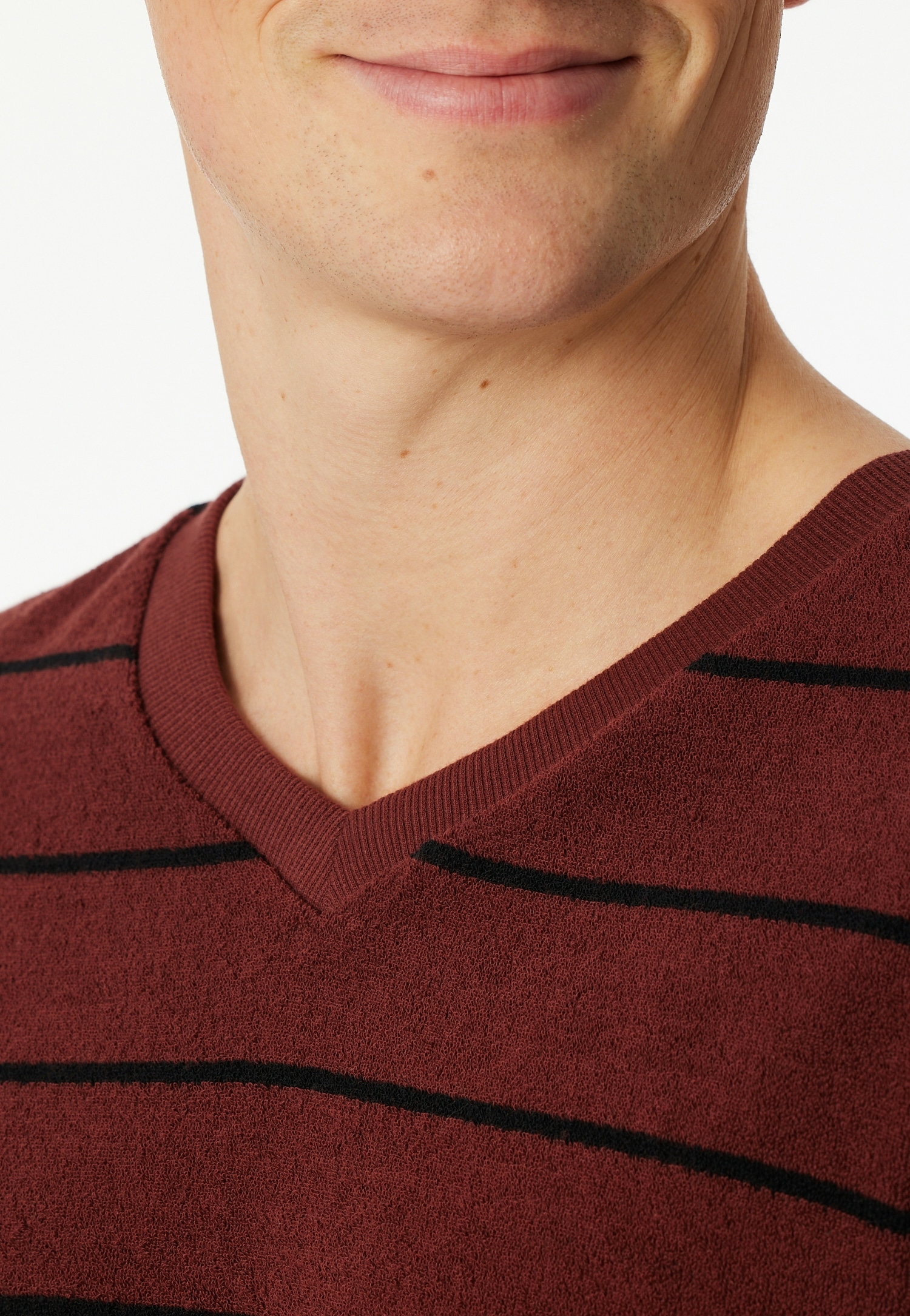 Schiesser Schlafanzug »Casual Nightwear« 2 Stk. tlg., seitliche Taschen, wärmend, Frottee, V-Ausschnitt, Langarm