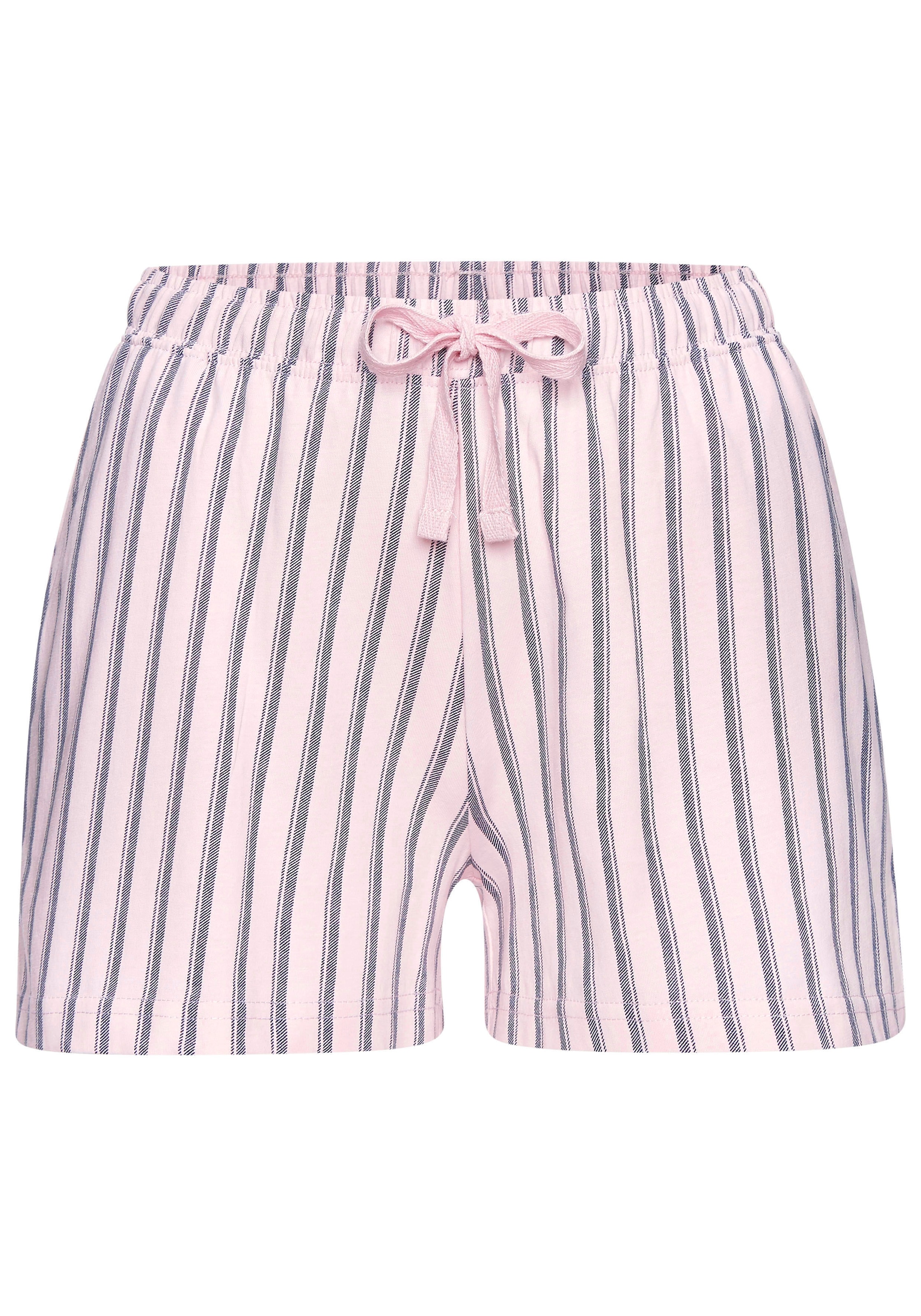 Vivance Dreams Pyjamashorts  Mit Streifen und Karos