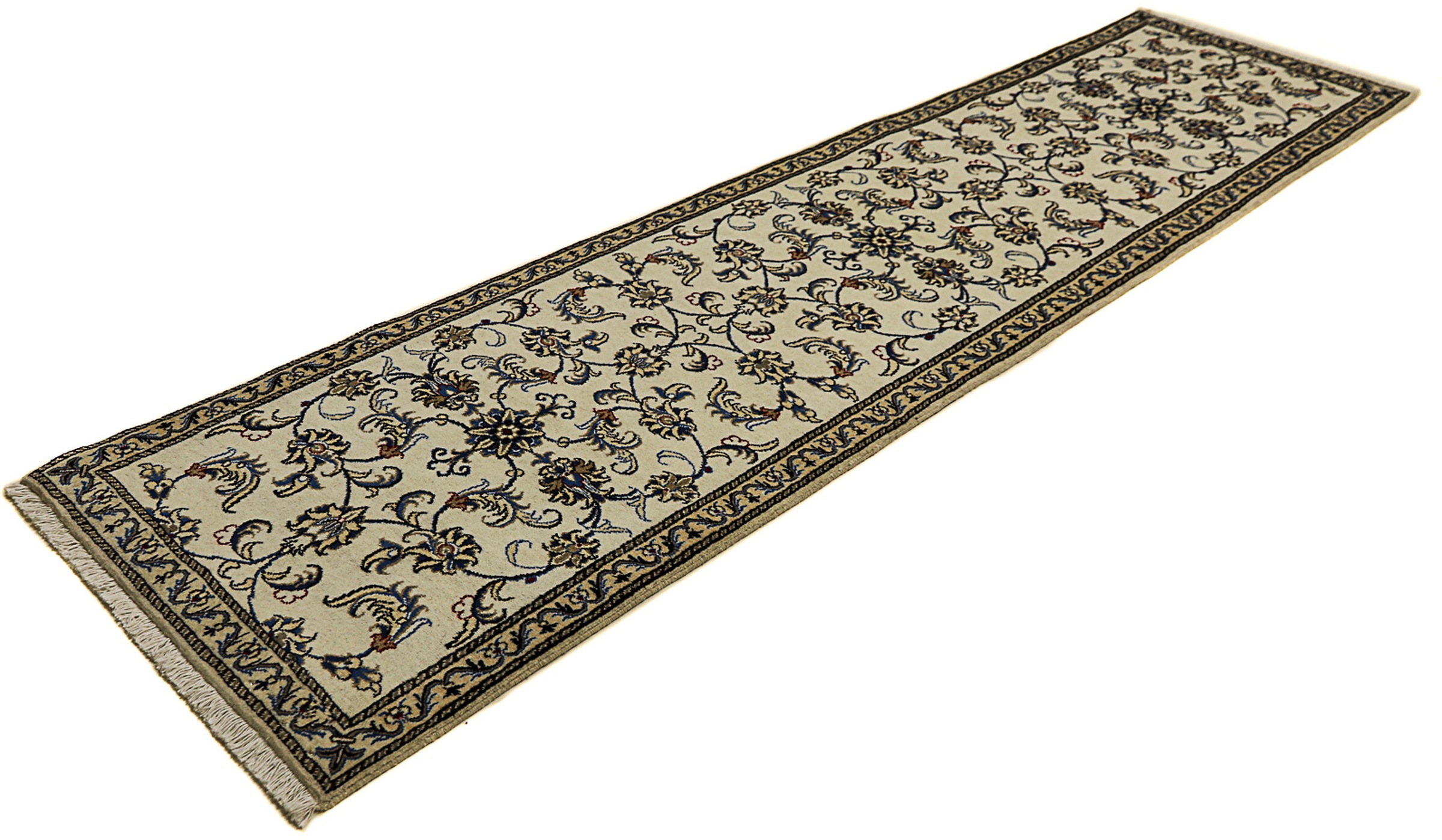 Image of morgenland Orientteppich »Perser - Nain - 300 x 77 cm - beige«, rechteckig, 12 mm Höhe, Wohnzimmer, Handgeknüpft, Einzelstück mit Zertifikat bei Ackermann Versand Schweiz