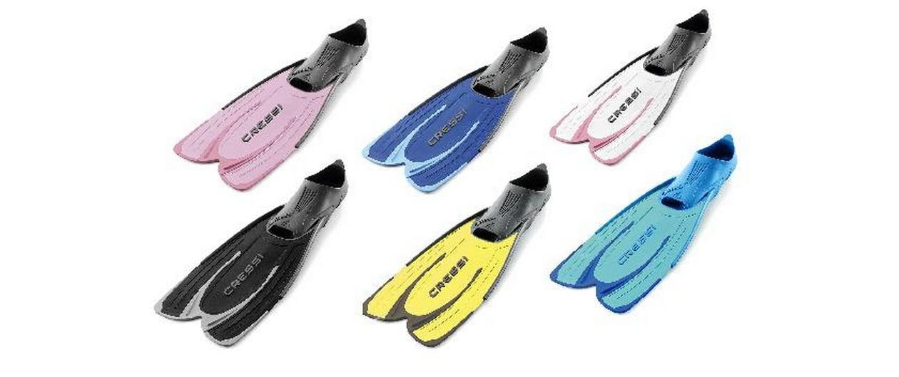 Cressi Flosse »Agua Leichte Schnorchelflosse 35 - 36« Leichte Tauchflossen mit selbstanpassendem Fussfach