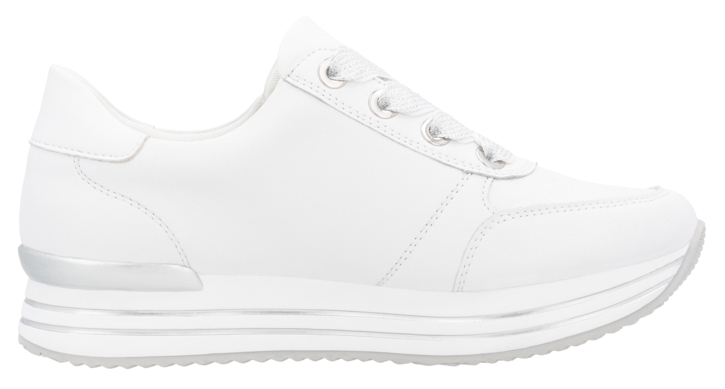 Remonte Baskets à plateforme  , Freizeitschuh, Halbschuh, Schnürschuh mit gepolstertem Schaftrand