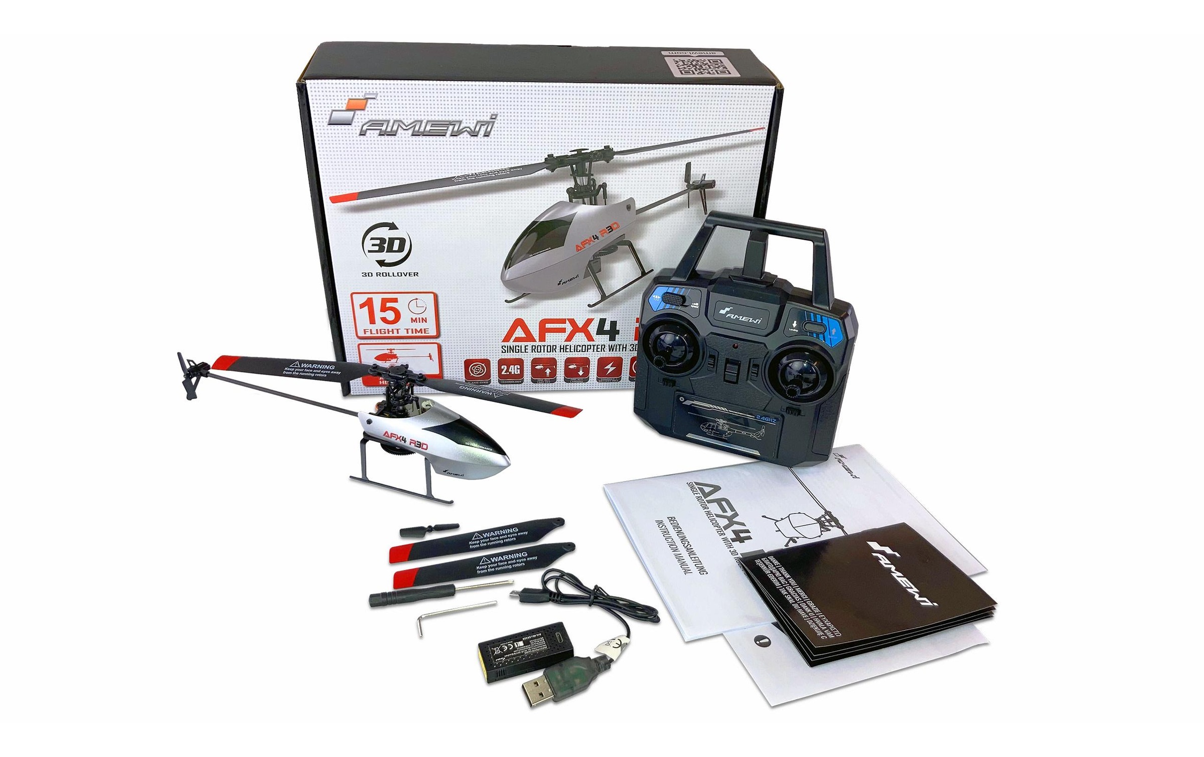 Amewi RC-Helikopter »Helikopter AFX4 R3D, 4-Kanal RTF«