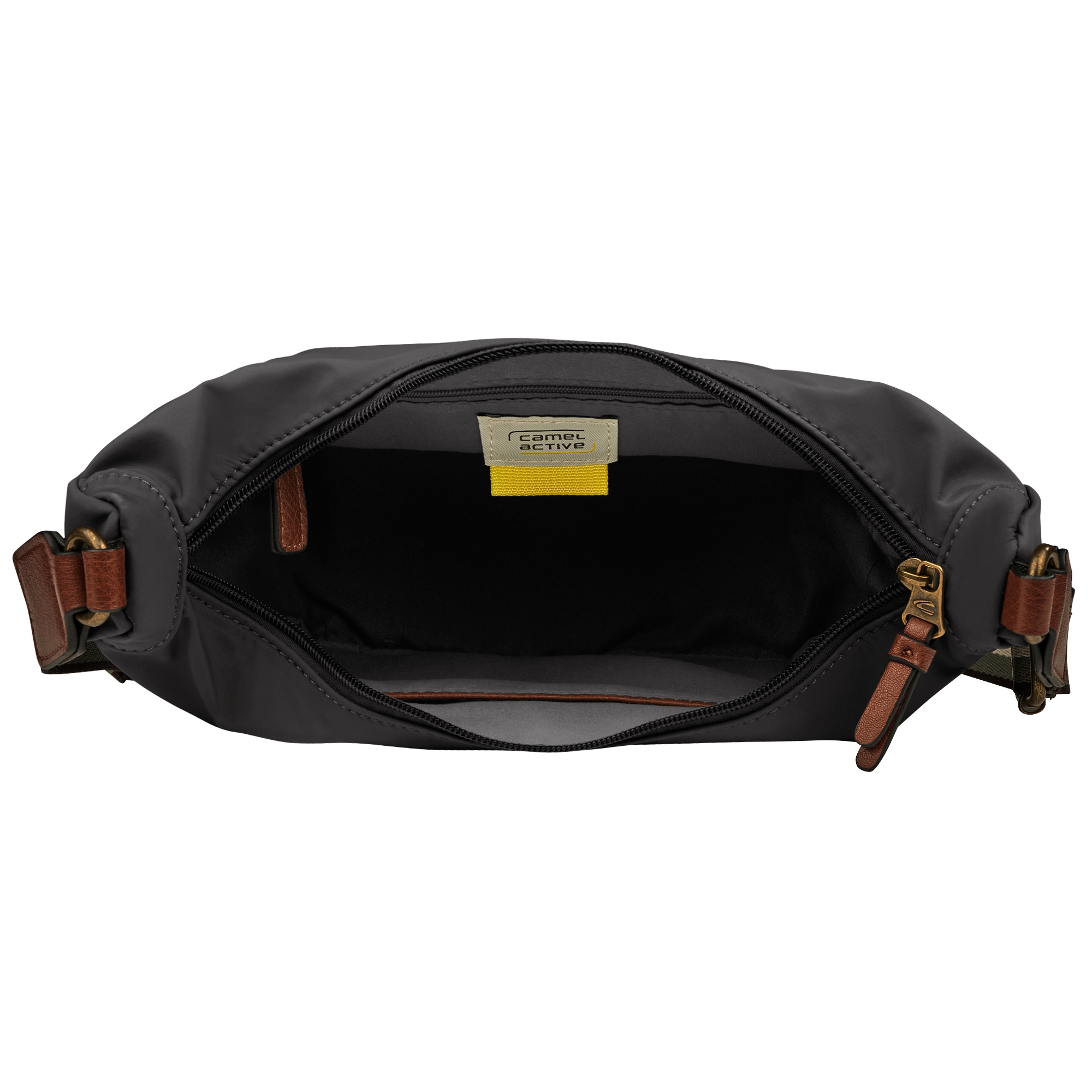camel active Sac à main »Bari« en nylon mat de haute qualité avec sangle tissée rayée