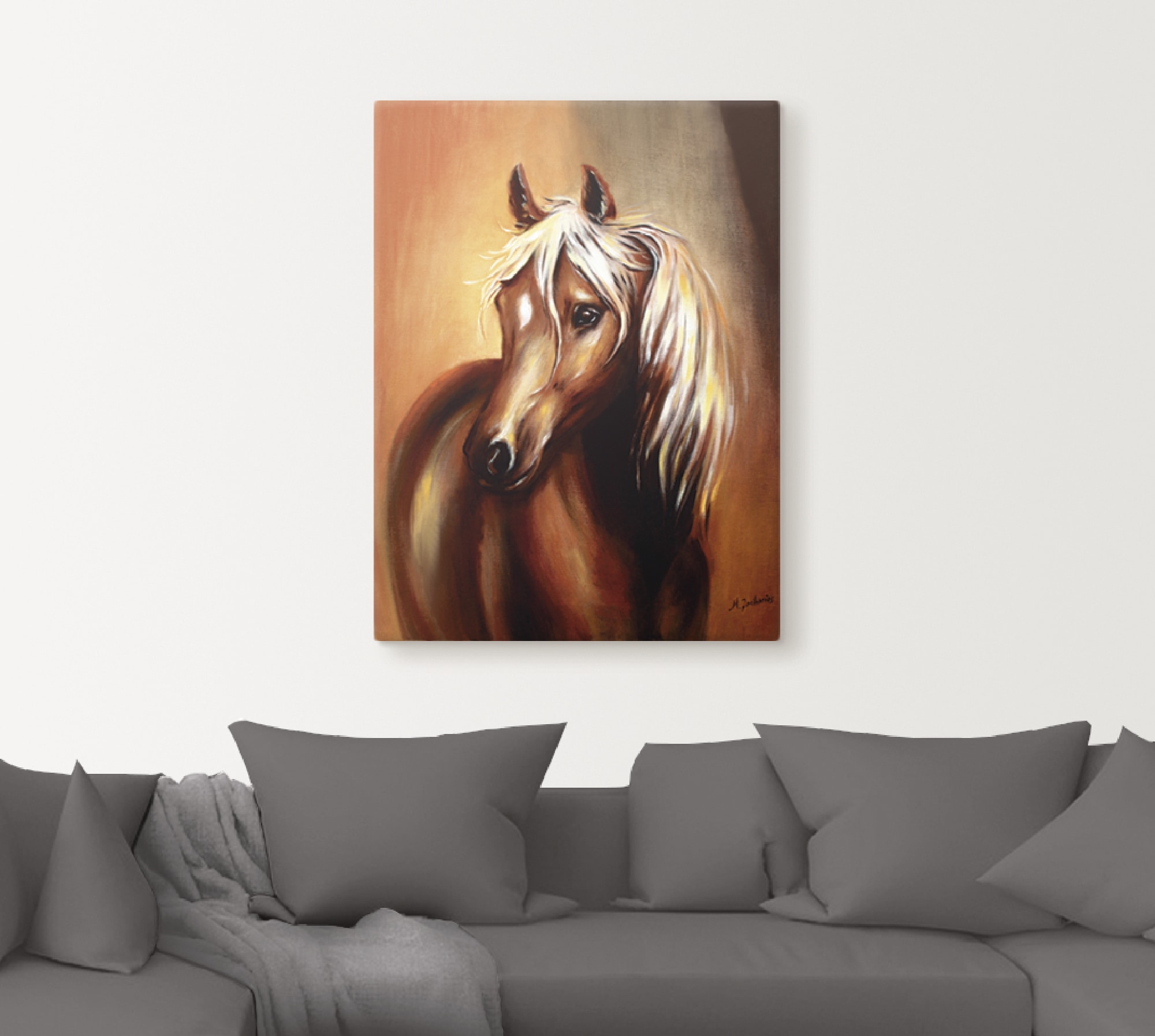 Artland Tableau sur toile »Pferd Fantasie« Animaux de compagnie 1 cuis tlg. tendu sur cadre en bois