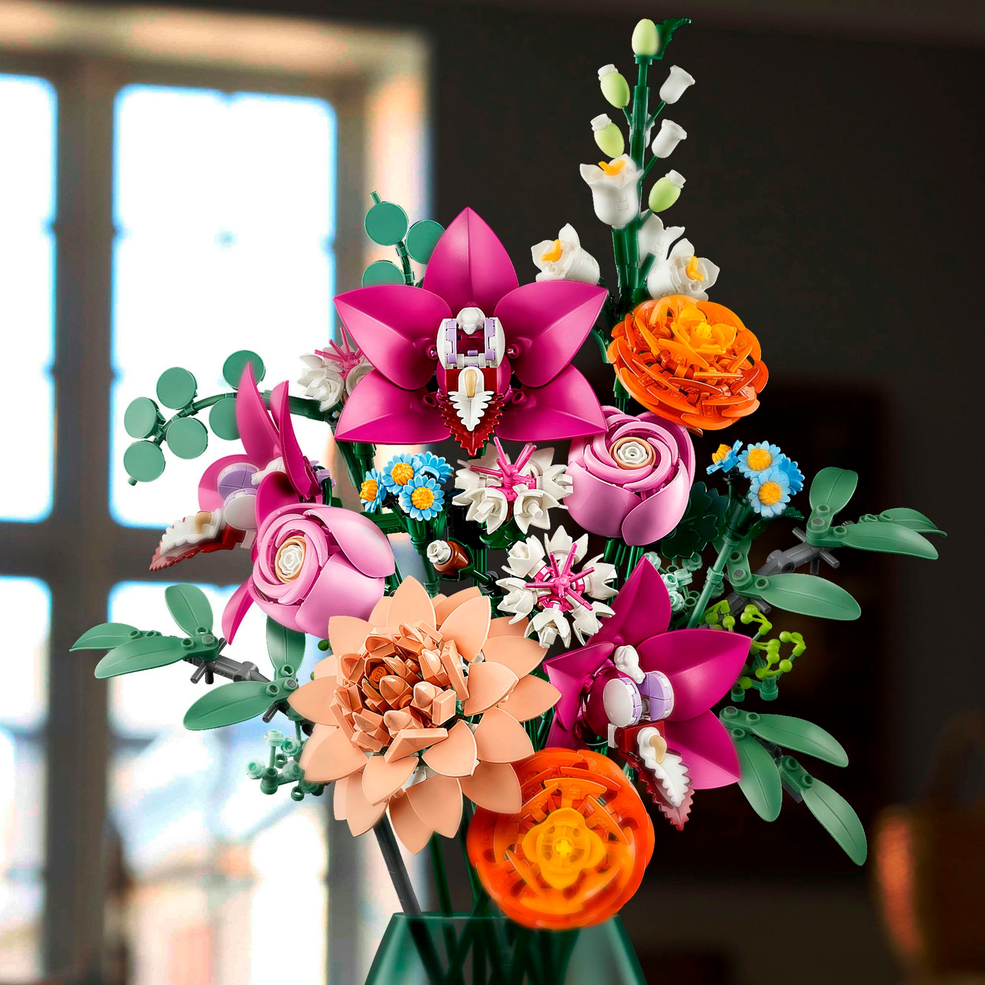 LEGO® Konstruktionsspielsteine »Schöner Rosafarbener Blumenstrauss (10342), LEGO Botanicals« Made in Europe