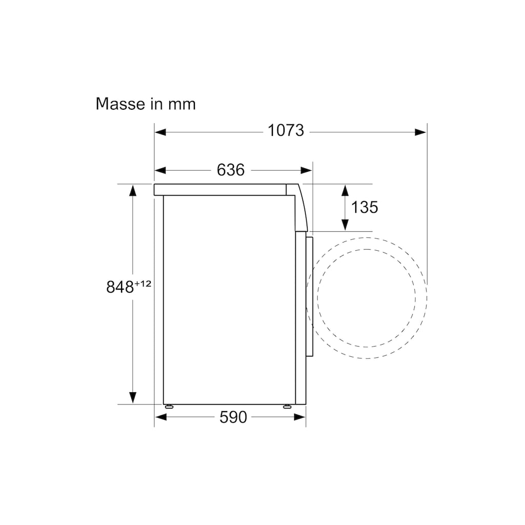 SIEMENS Waschmaschine »WG44G2A9CH iQ«, WG44G2A9CH iQ500, Links, 9 kg, 1400 U/min