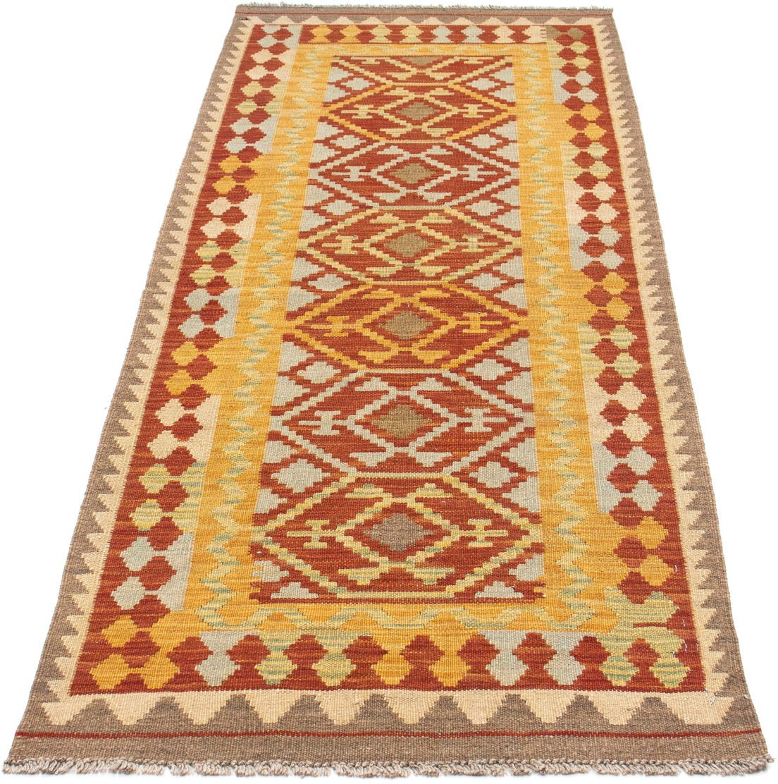 Image of morgenland Läufer »Kelim Medaillon Rosso 195 x 73 cm«, rechteckig, 0,4 mm Höhe, OrientOptik bei Ackermann Versand Schweiz