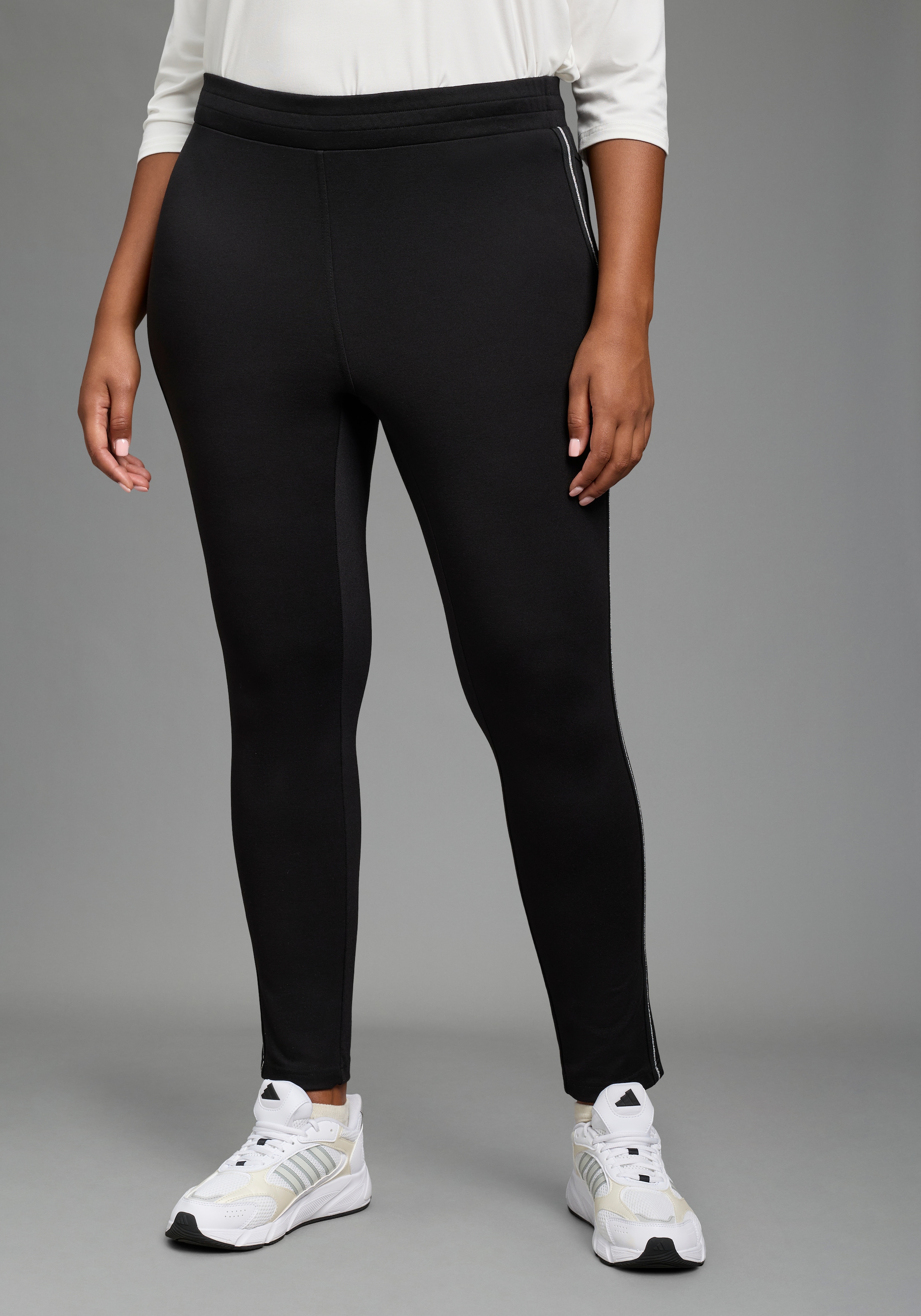 Image of Laura Scott CURVE Jerseyhose "Grosse Grössen" mit Sattelnaht hinten für gute Passform