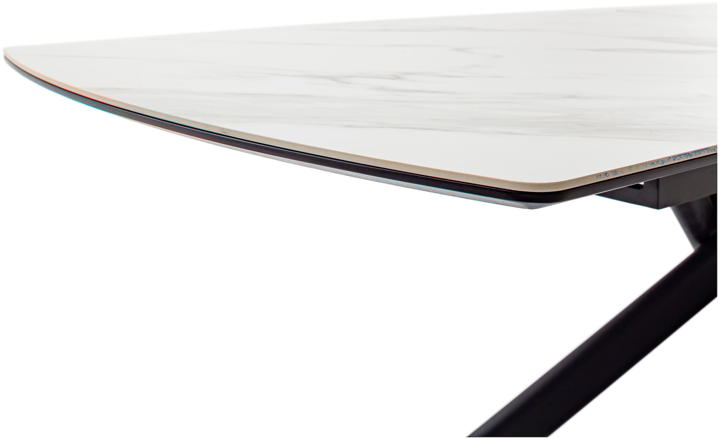 MCA furniture Table de salle à manger »VANINO Auszugtisch 180-230 cm marmoriert« 1 cuis tlg. Keramik,Metall,Synchronauszug,ausziehbar,8-10 Personen