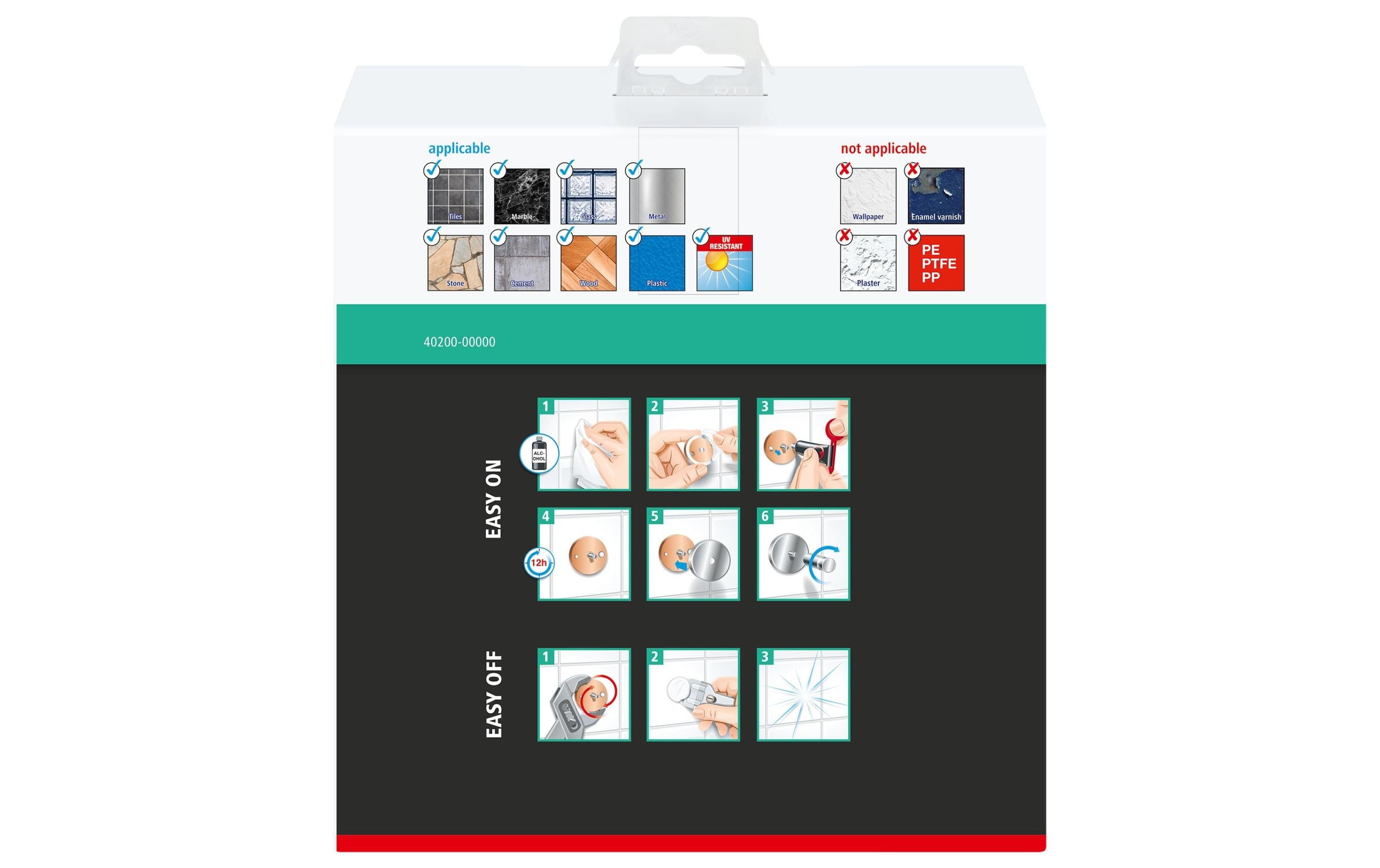 Tesa, tesa Badregal »Aluxx einstöckig«, silberfarben, Aluminium, B/H/T: 19,2 cm x 92 cm