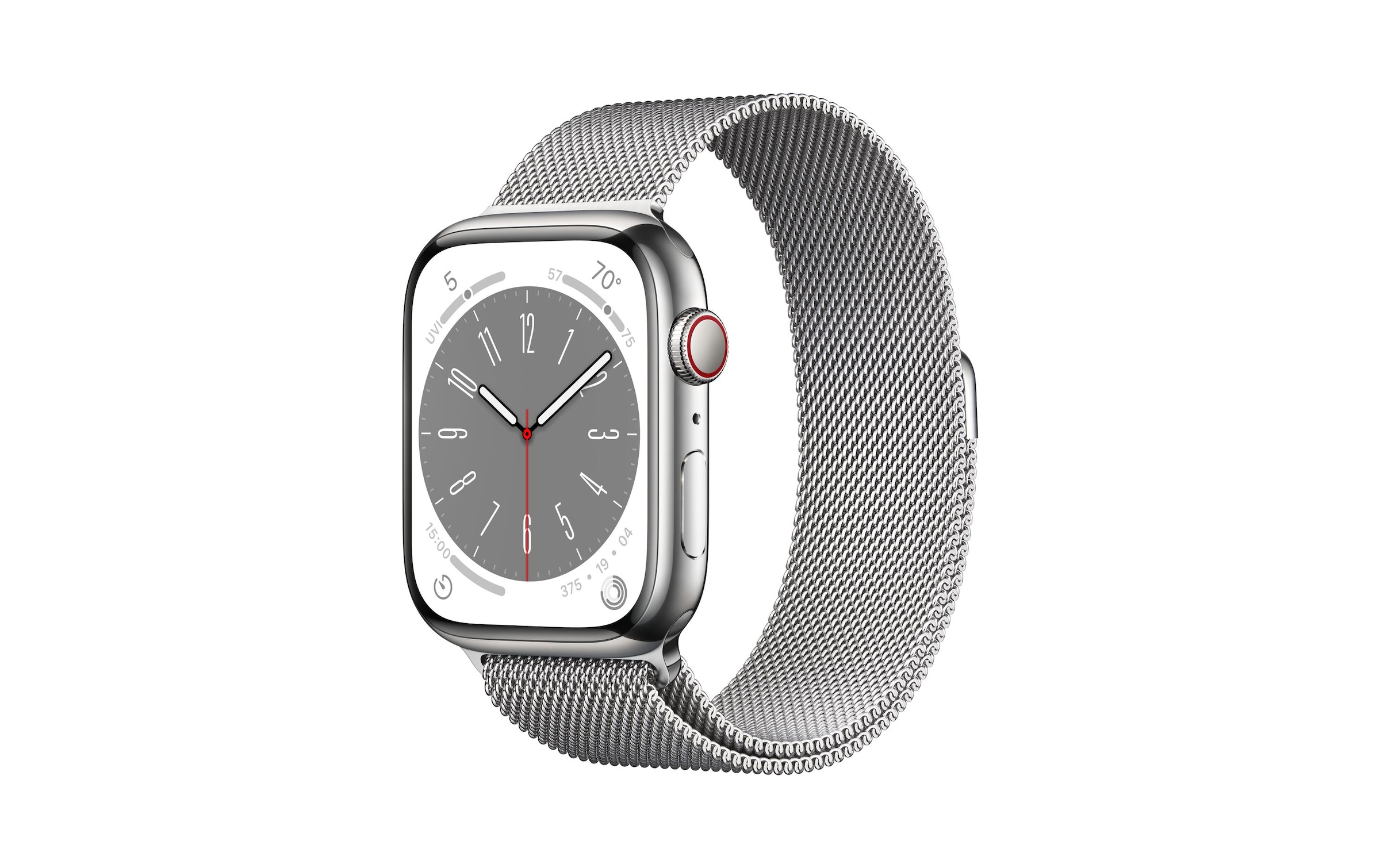 Apple Smartwatch »Series 8, Edelstahlgehäuse«, (Watch OS)
