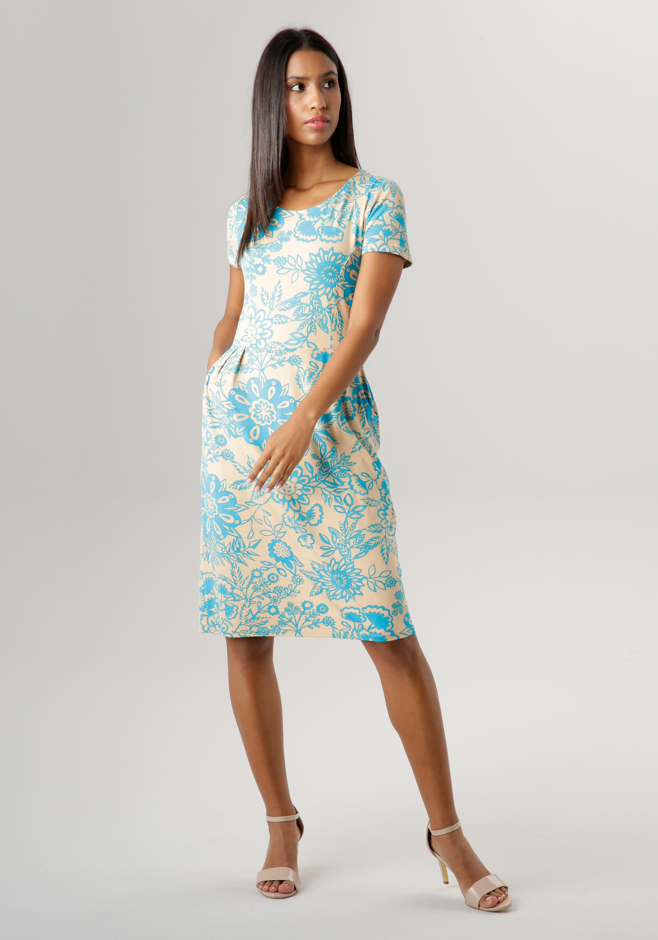 NEUE Sommerkleid, Mandala-Optik - Aniston auf Blumendruck KOLLEKTION SELECTED in versandkostenfrei mit