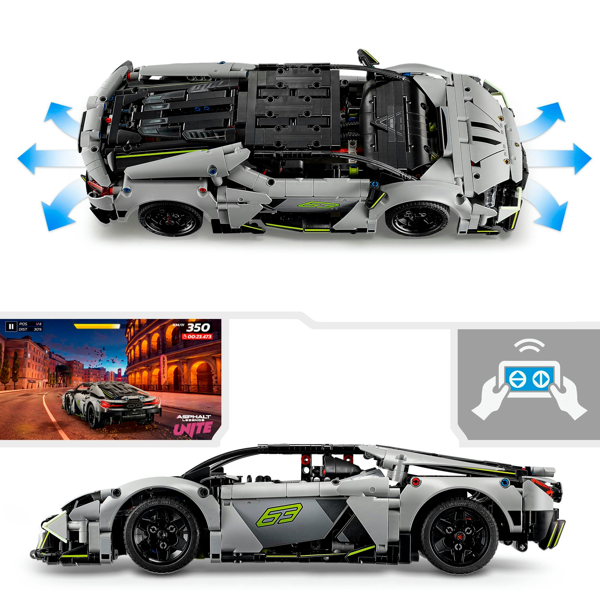LEGO® Pions de construction »Lamborghini Revuelto Supersportwagen (42214), LEGO Technic« Made in Europe