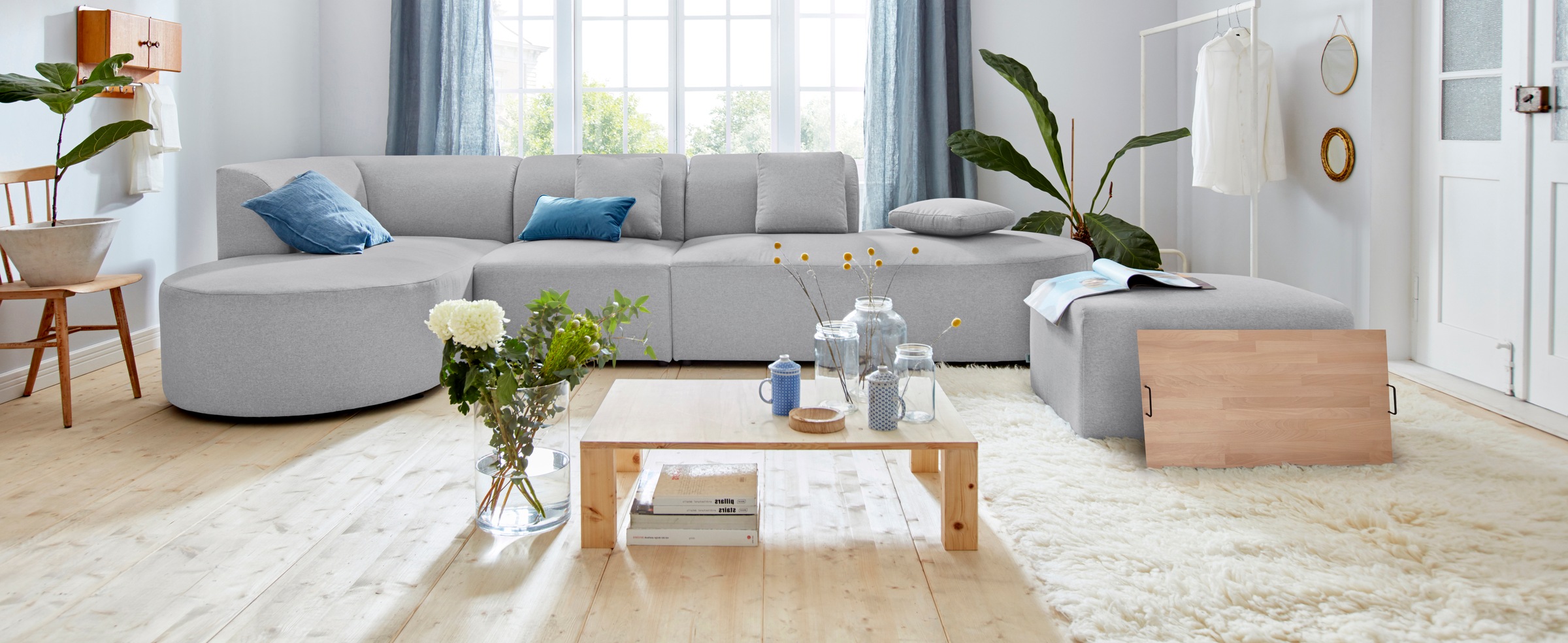 Image of andas Ecksofa »Alesund«, (4 St., +L279:L281), bestehend aus Modulen, auch einzeln erhältllich, fest miteinander verbunden bei Ackermann Versand Schweiz