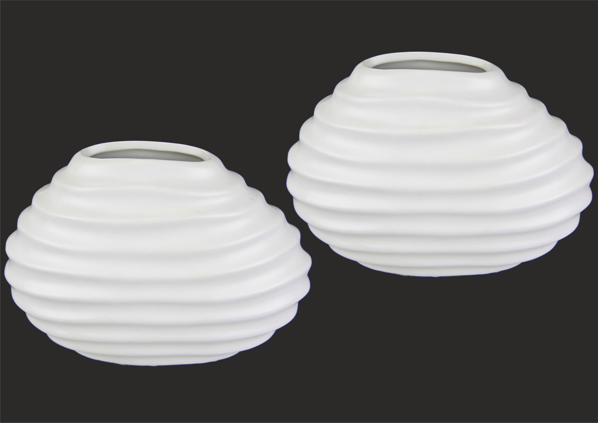 I.GE.A. Dekovase »Keramik-Vase«, Modern kaufen Kleine Weiss Büro Tisch 2er Pampasgras Küche Vase Keramik Set jetzt