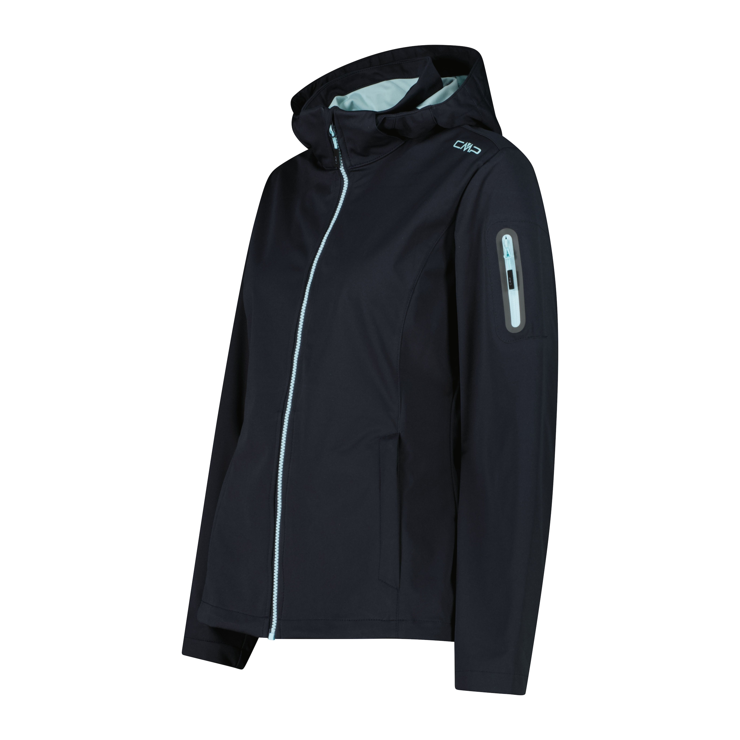 CMP Softshelljacke, mit Kapuze, Atmungsaktiv & Windabweisend & Wasserabweisend