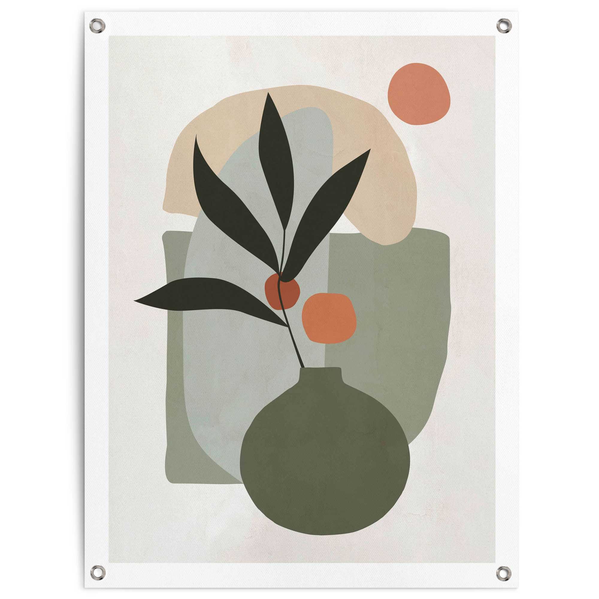 Image of Reinders Poster "Vase mit Blumen" Outdoor für Garten oder Balkon