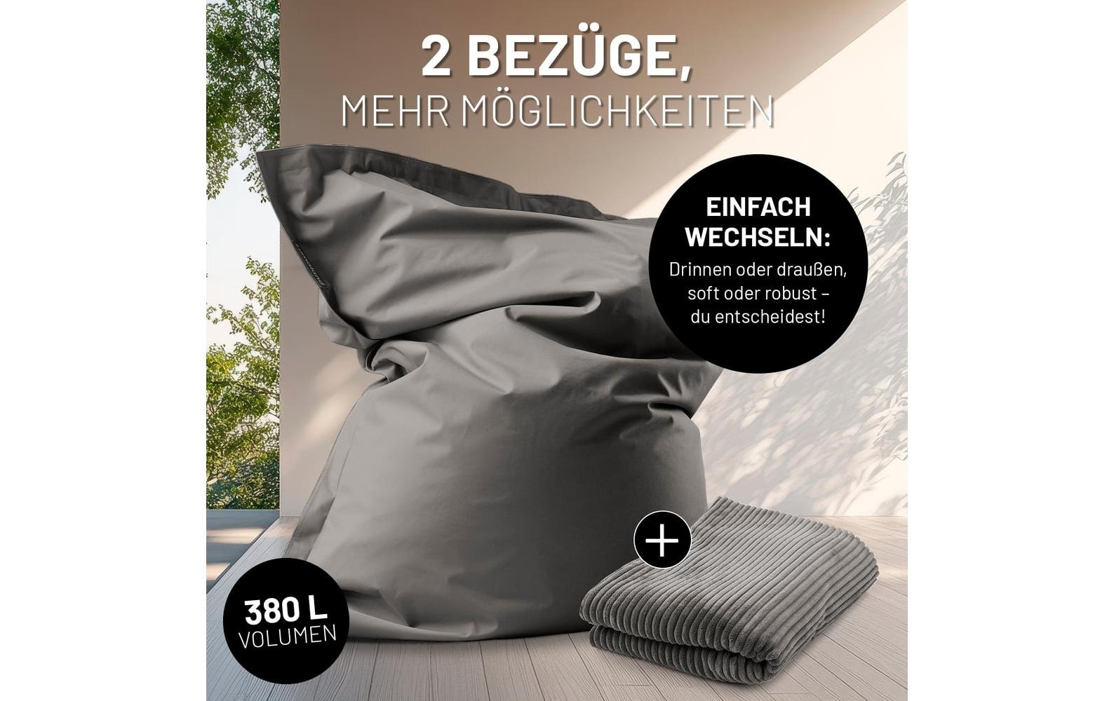 Lumaland Sitzsack »+ Cordhülle 380 l« 3 Stk. tlg.