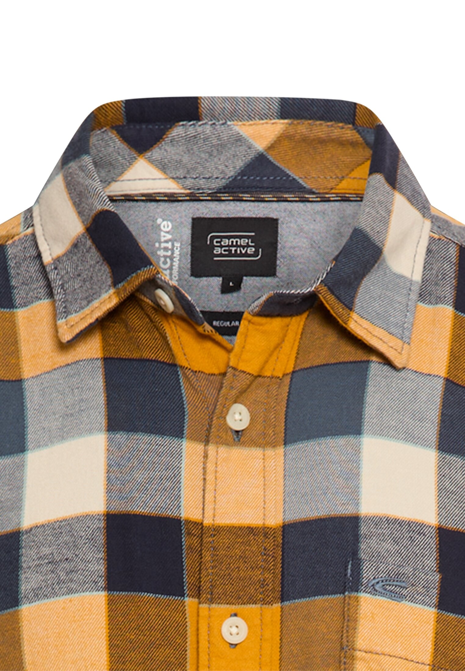 camel active Langarmhemd , mit Logo Stickerei
