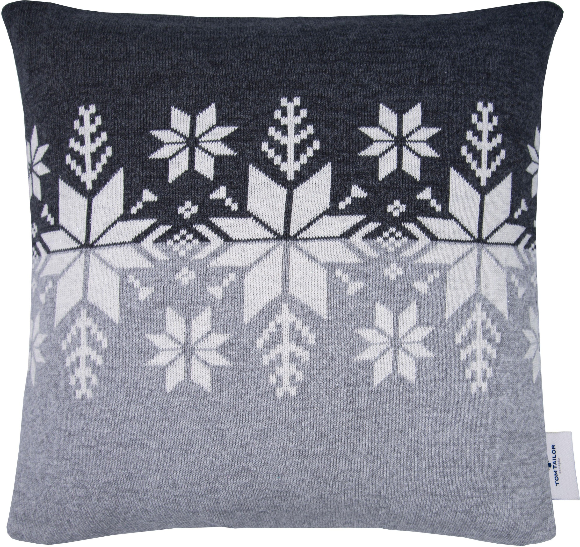 Image of TOM TAILOR Dekokissen »Knitted Crystals«, (1 St.), mit Eiskristallmotiven bei Ackermann Versand Schweiz