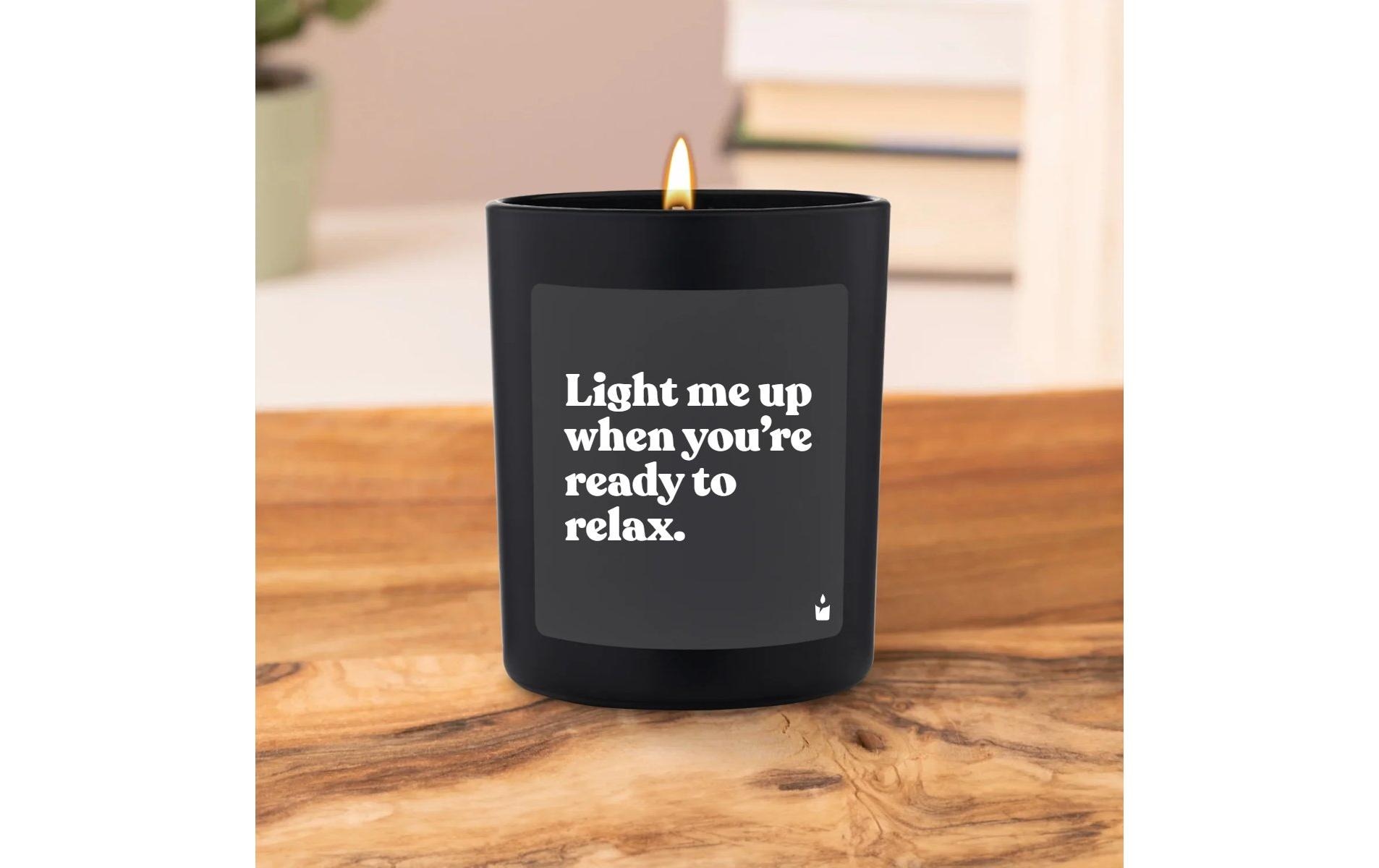   Duftkerze »ChattyCandles Light me up when you're ready to relax 6,7 x 8 cm«
