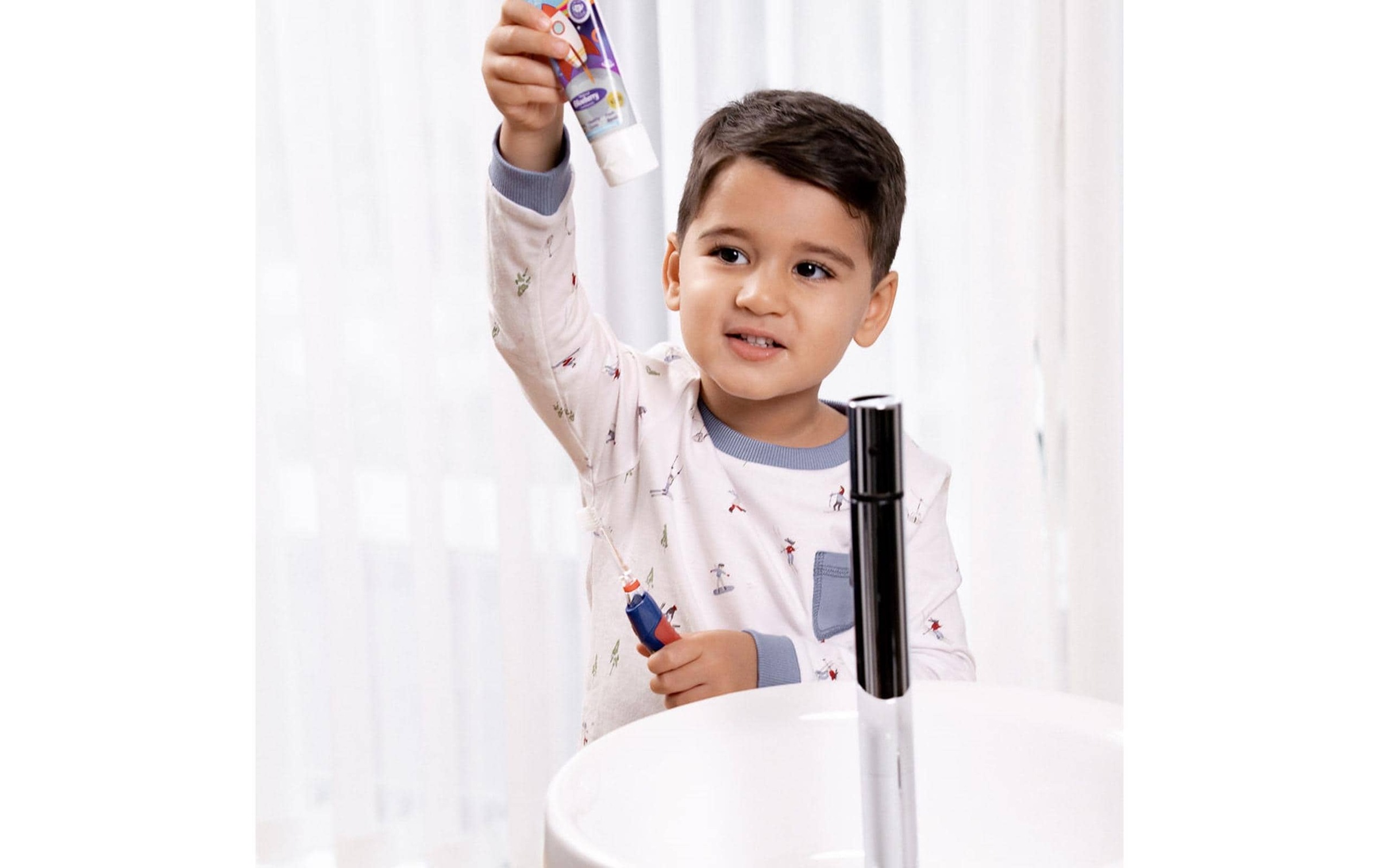 nicht definiert Elektrische Kinderzahnbürste »brush-baby KidzSonic Rakete«