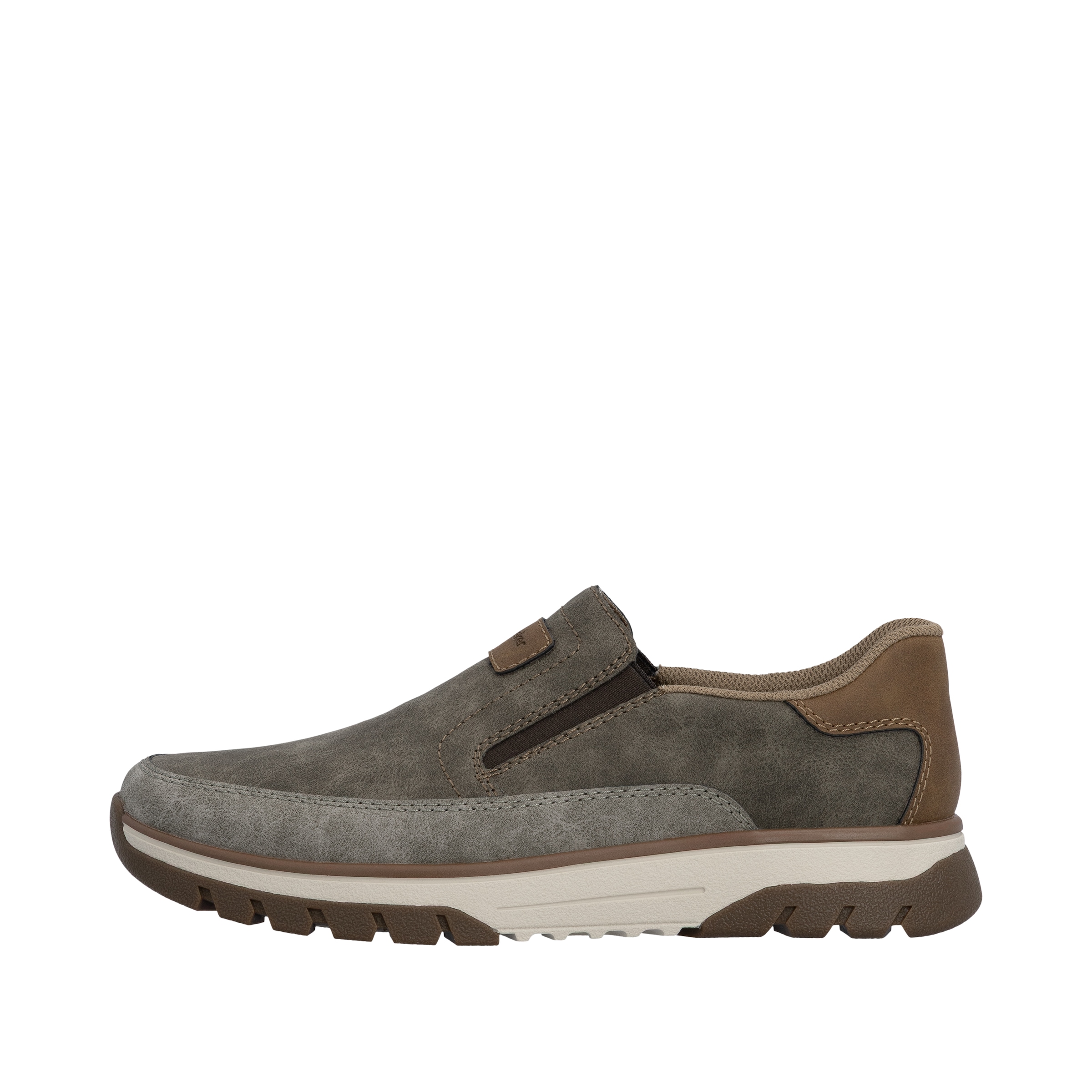 Rieker Slip-On Sneaker  Slipper, Halbschuh, Freizeitsneaker mit Kontrastbesatz