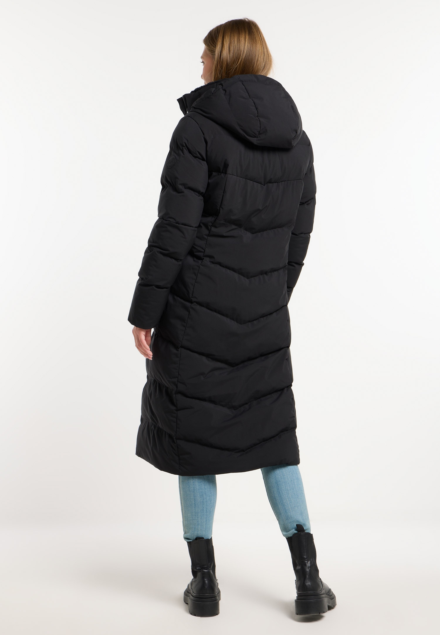 Ragwear Steppmantel »PAVLA LONG« verdeckter Reissverschluss