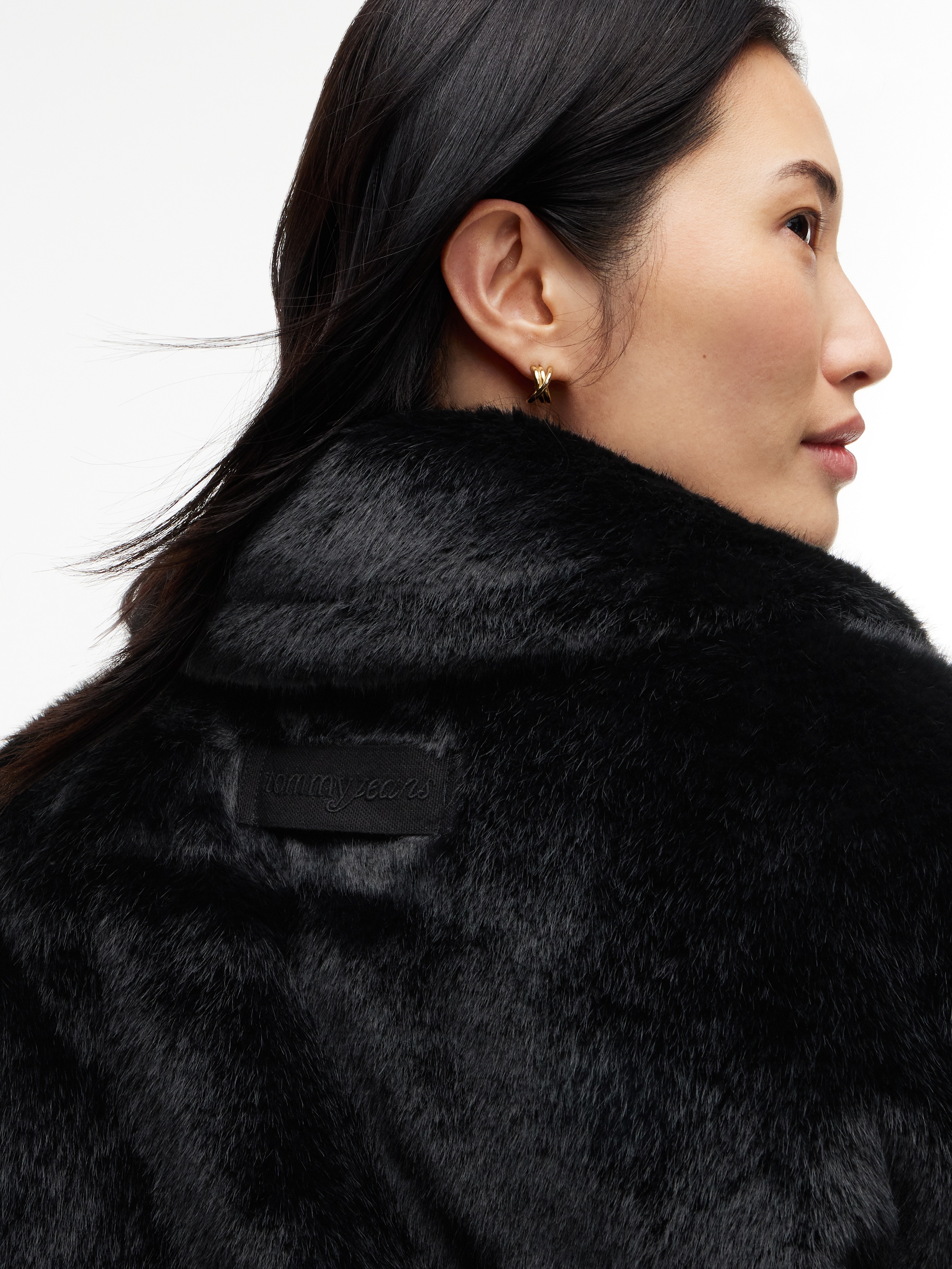 Tommy Jeans Kurzjacke »TJW FAUX FUR JACKET EXT« Kunstfaser, mit Fellimitat