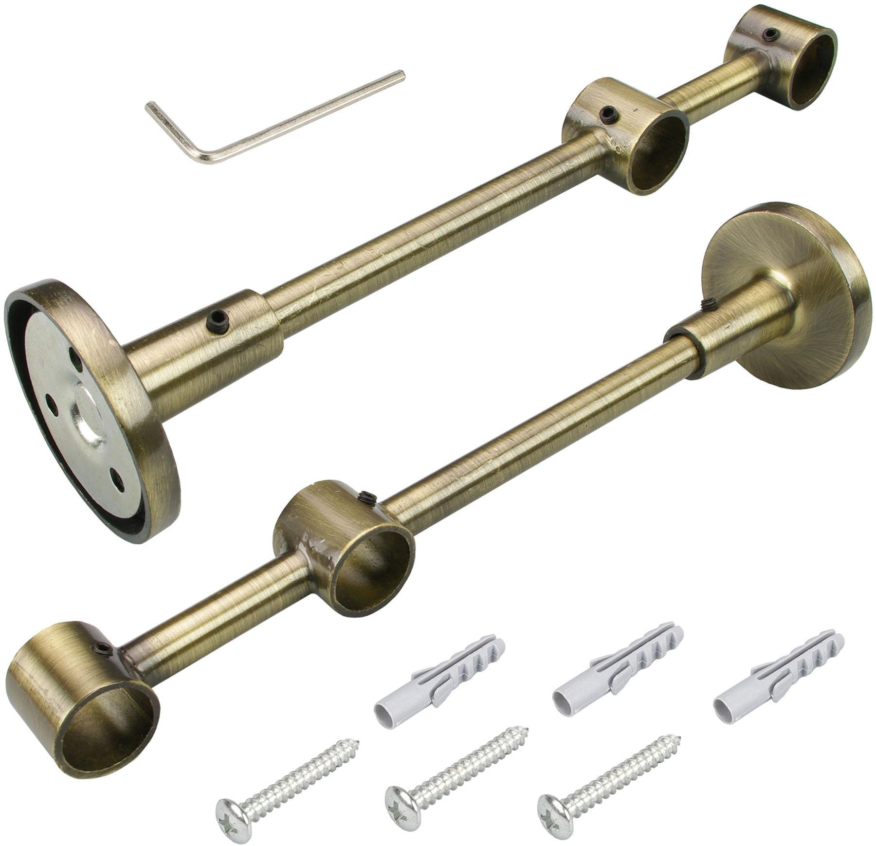 Liedeco Doppelträger für Gardinenstangen Ø 16 mm